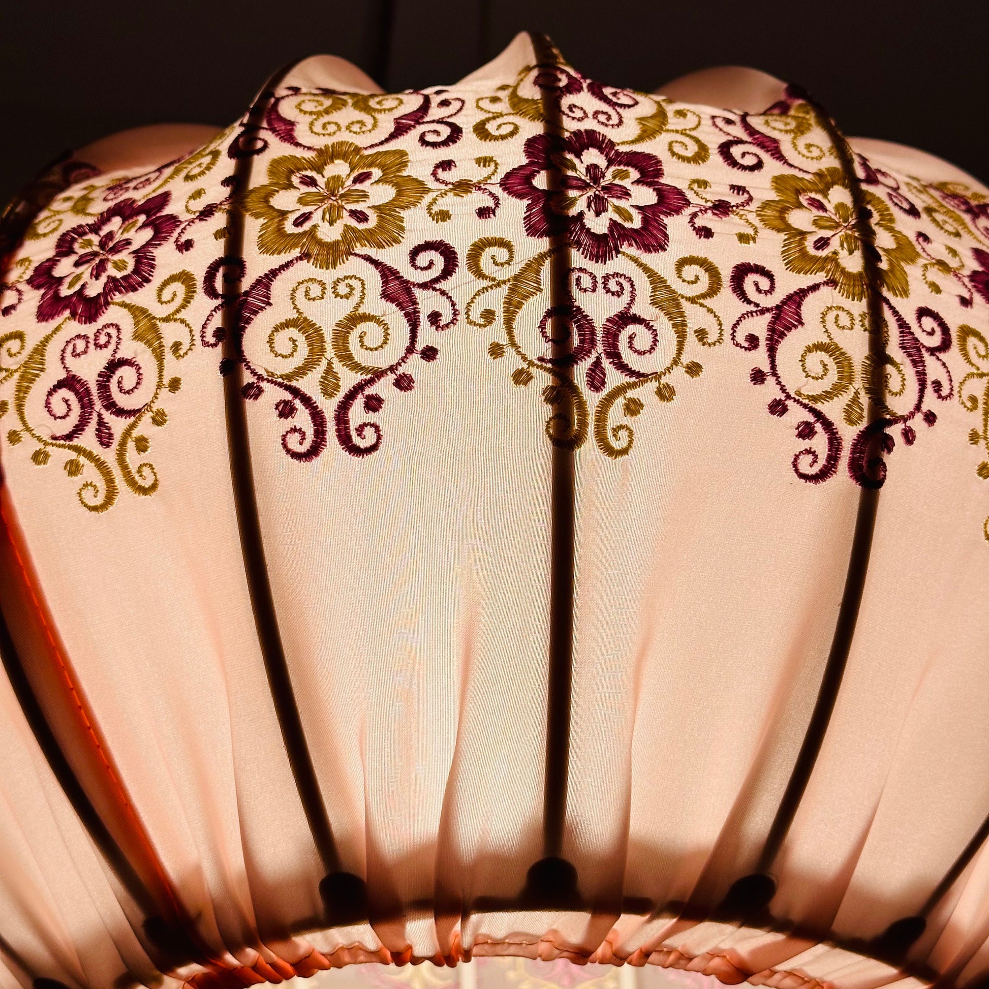 Mid century Textil pendant lamp 1960s Germany