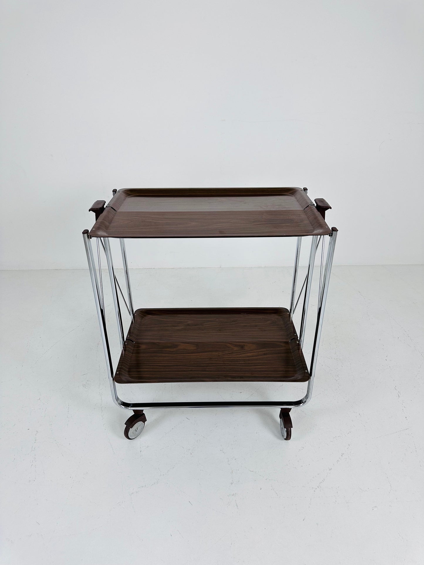 Foldable mid century tea cart Serving Trolley, 1960s