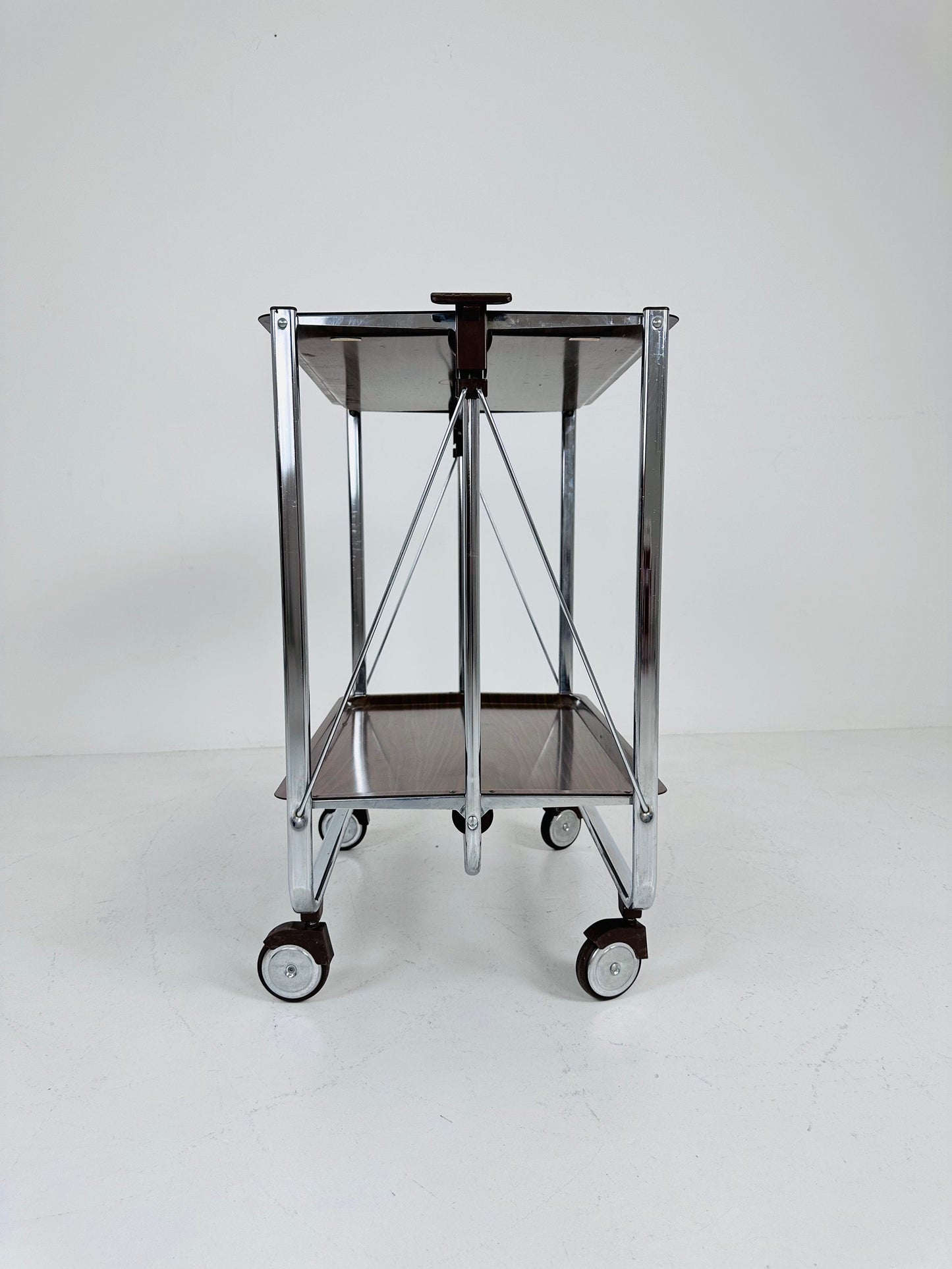 Foldable mid century tea cart Serving Trolley, 1960s
