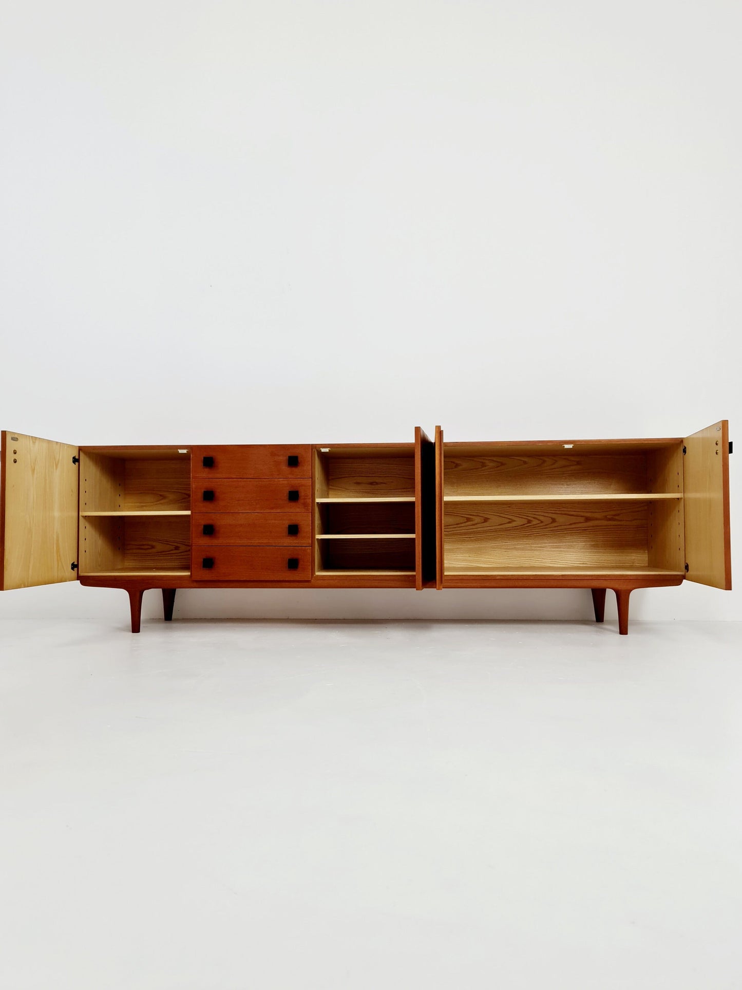 Long teak Danish Mid century Sideboard by IB Kofod Larsen,1960s