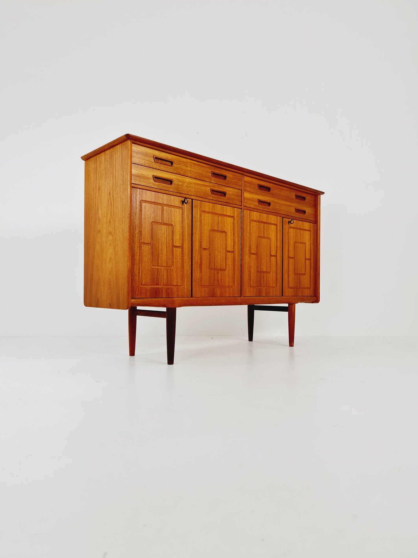 Mid-Century Modern Norwegian highboard, Sideboard for Sörheim MöbelFabrik Nesttun, 1960s