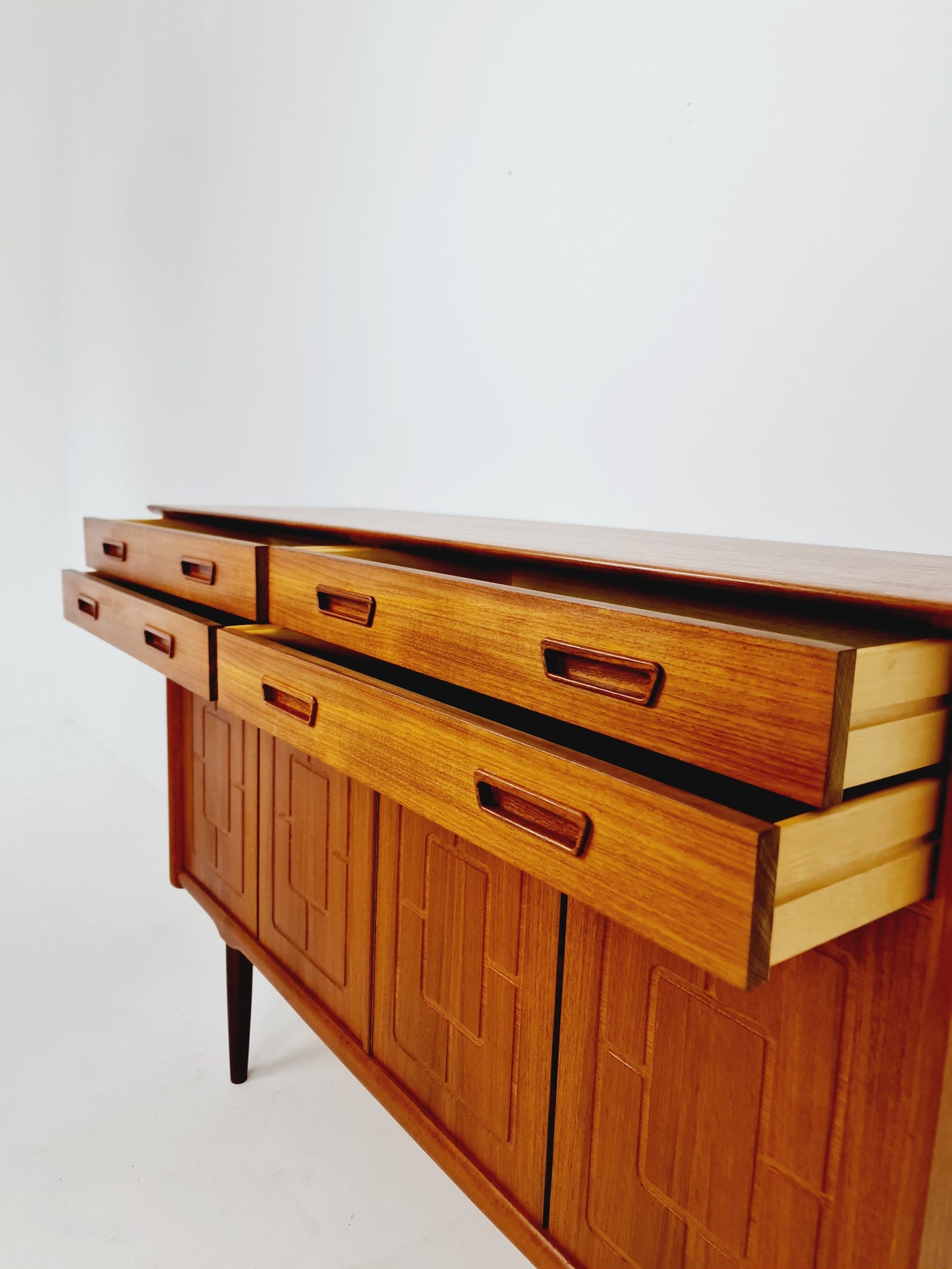 Mid-Century Modern Norwegian highboard, Sideboard for Sörheim MöbelFabrik Nesttun, 1960s