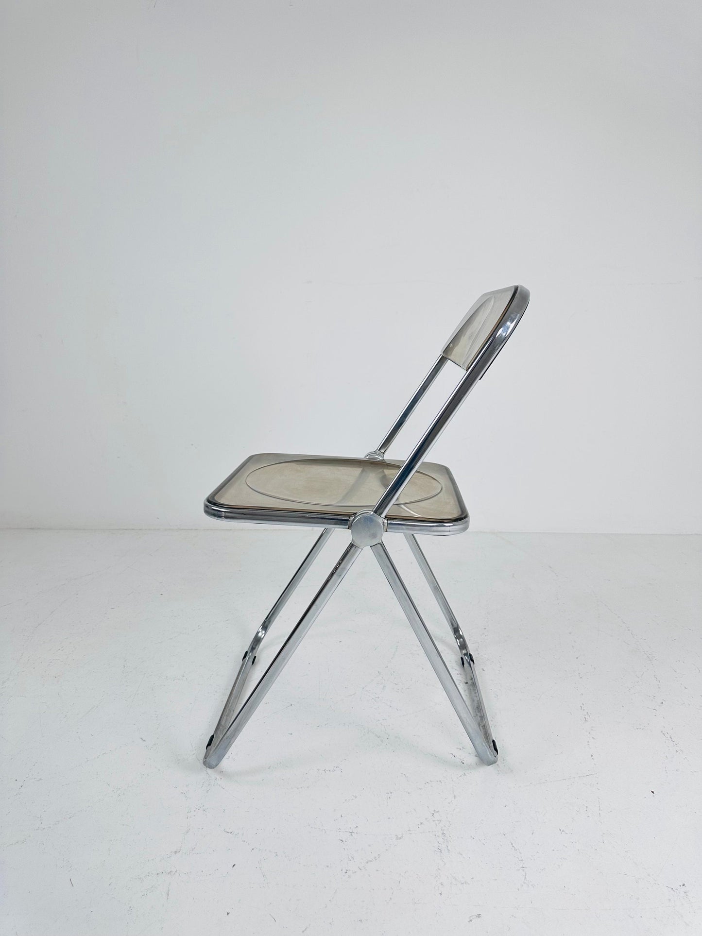 Vintage Italian Plia Folding Chair by Giancarlo Piretti for Castelli, 1970s