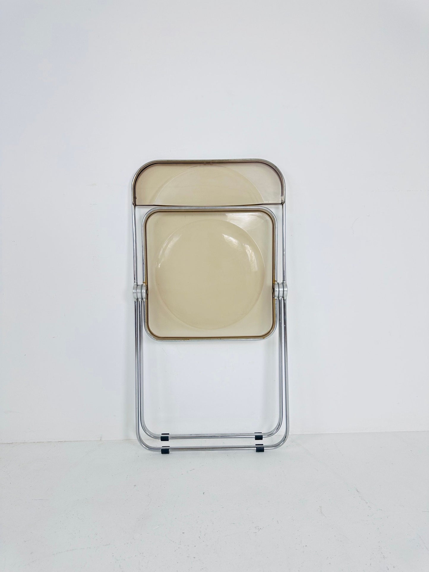 Vintage Italian Plia Folding Chair by Giancarlo Piretti for Castelli, 1970s