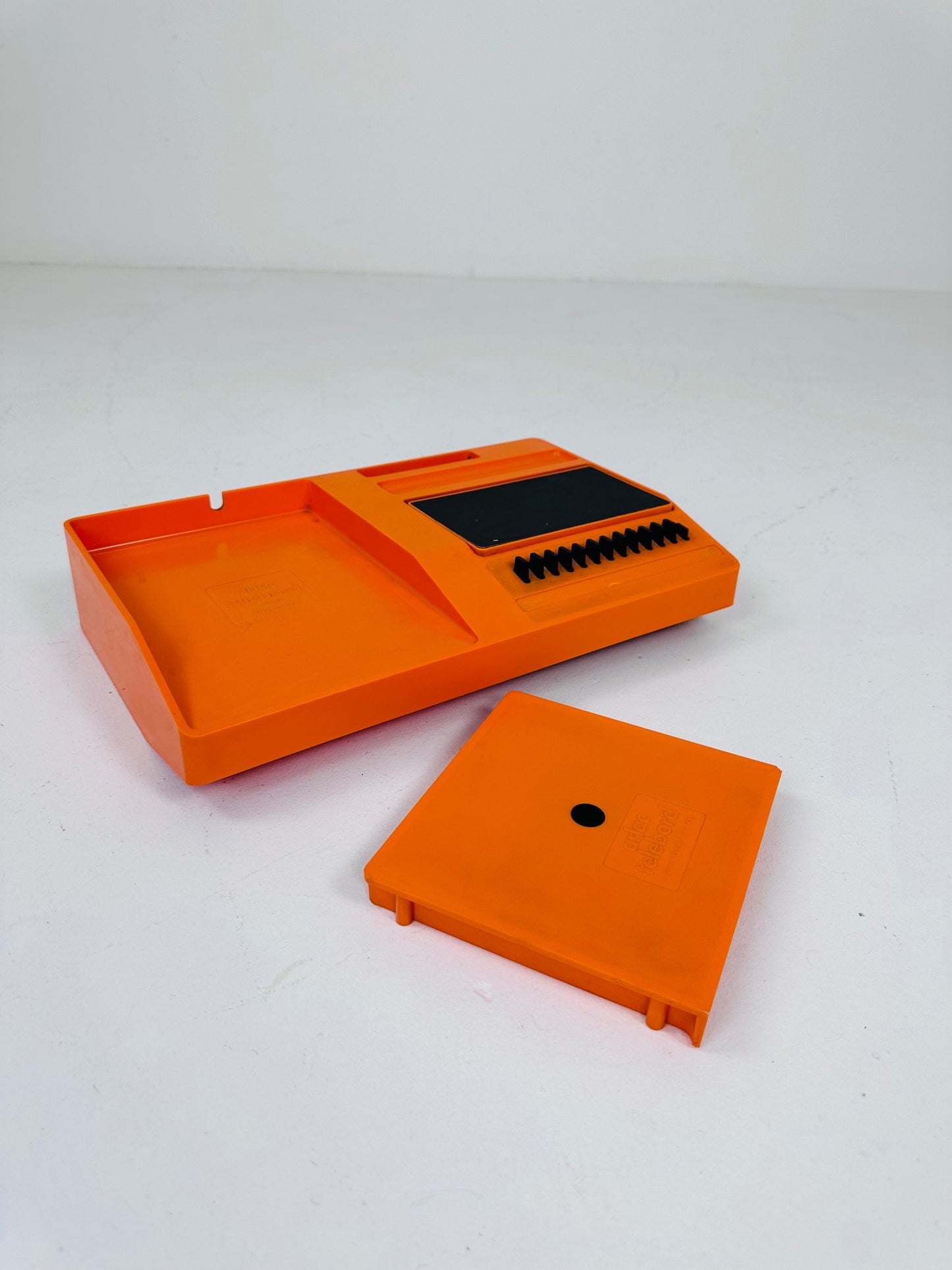 Arlac Tele Board Telephone Shelf Orange Telephone Register Telephone Tray 70s