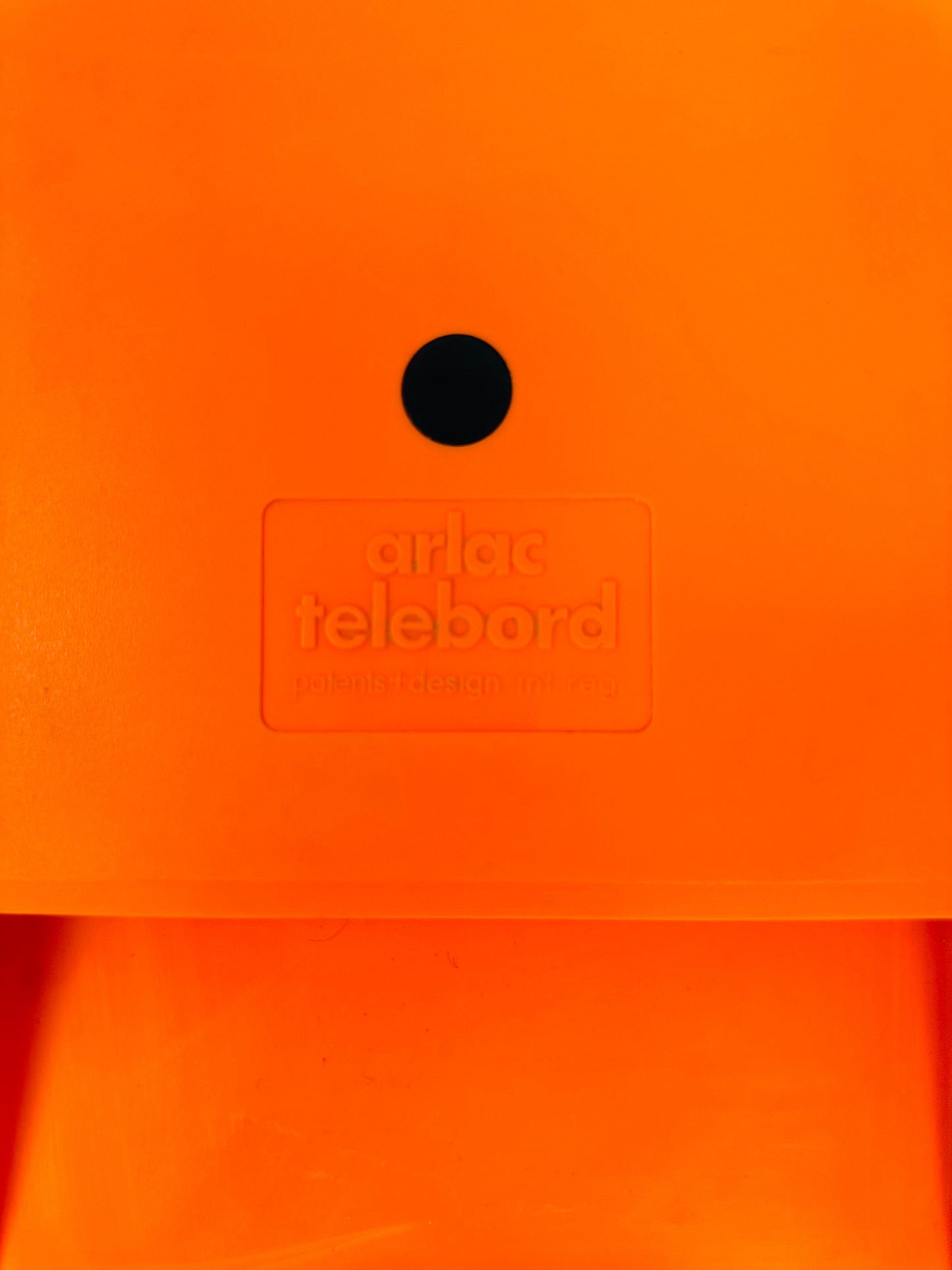 Arlac Tele Board Telephone Shelf Orange Telephone Register Telephone Tray 70s