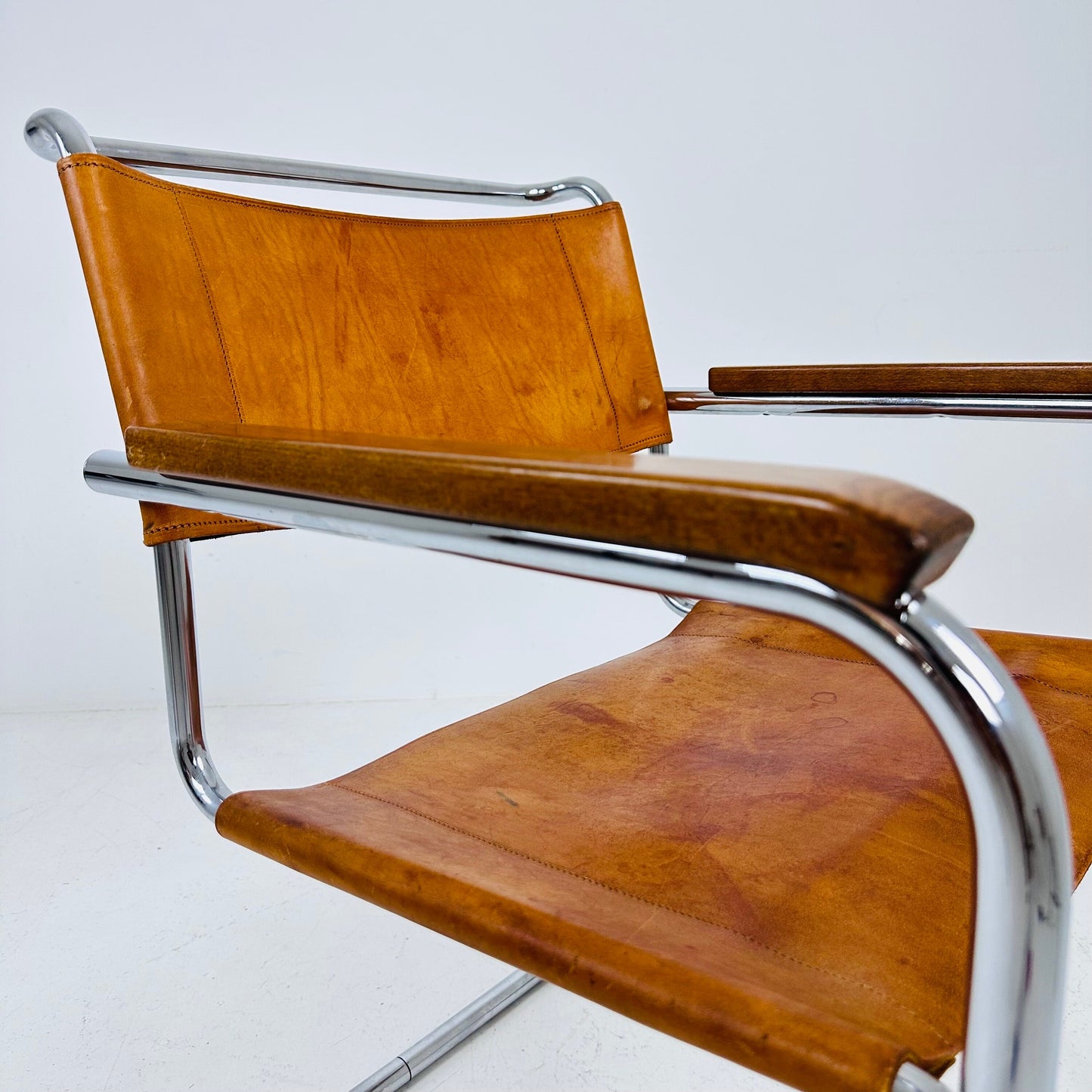 Mid-Century Vintage S34 Chair by Mart Stam & Marcel Breuer for Thonet 1980s