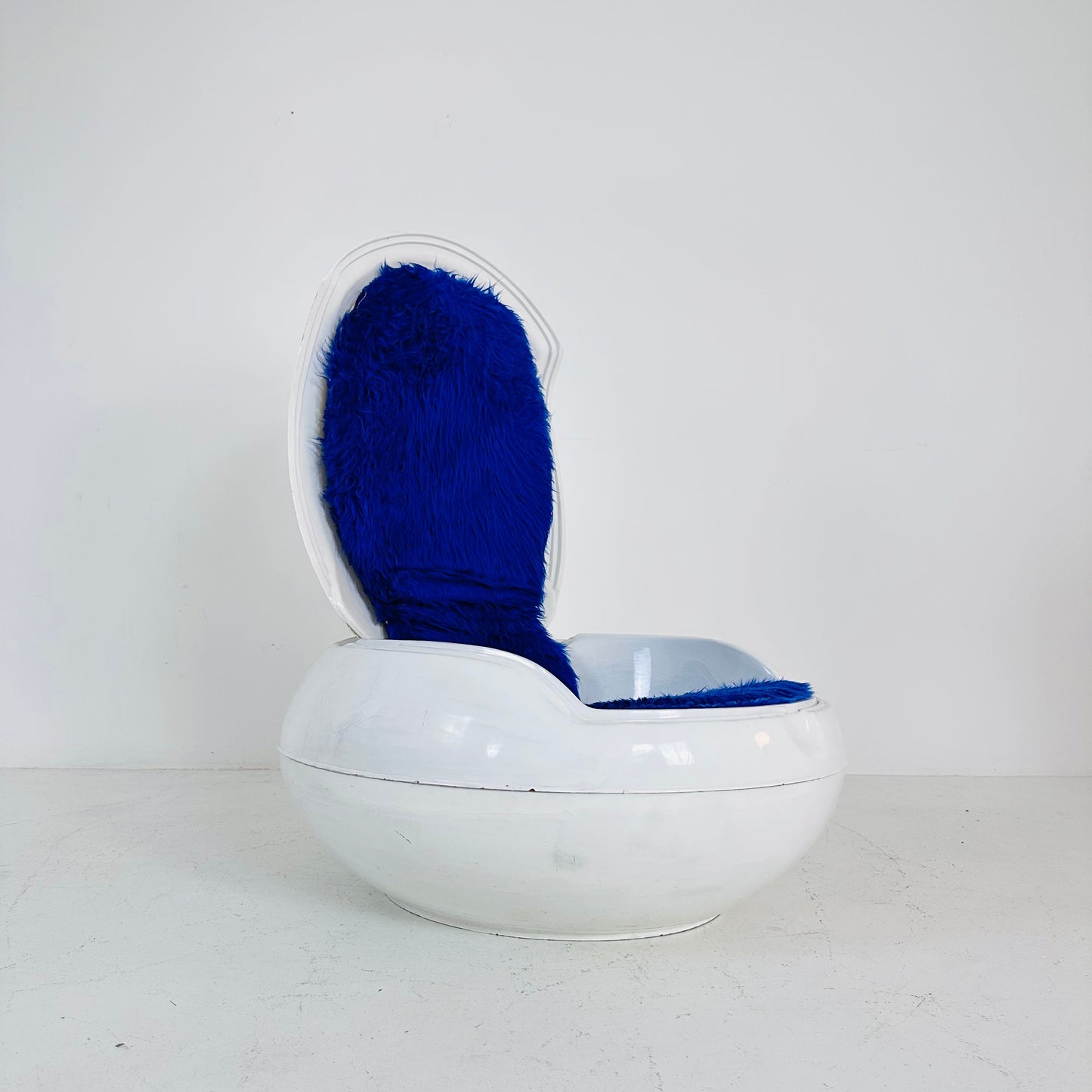White blue Garden Egg Chair by Peter Ghyczy, 1960s