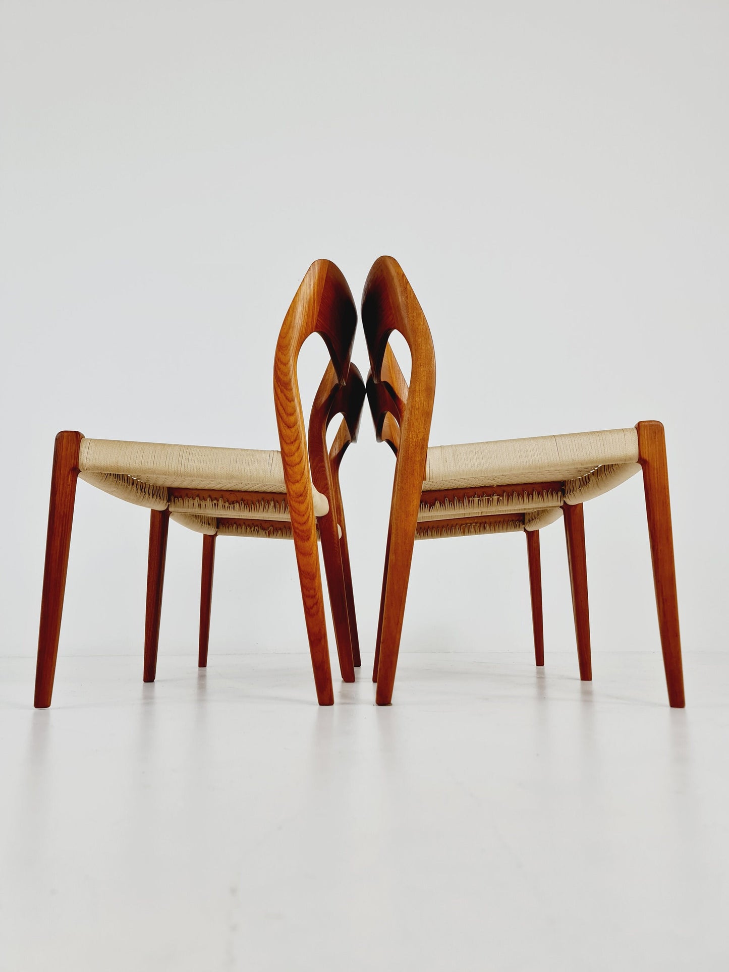 MidCentury Danish Teak Dining Chairs Niels O.Moller, modell 71, 1960s, set of 5