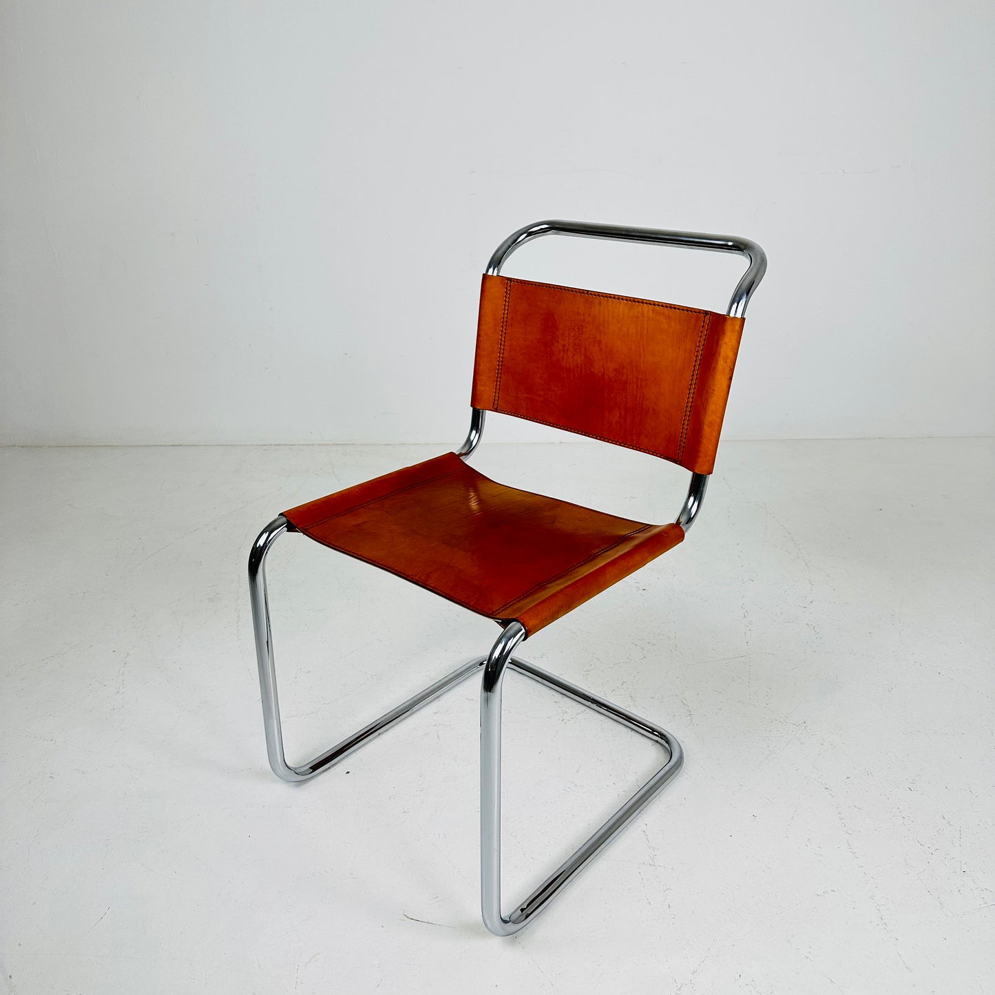 1 of 6 Mid-Century Vintage S33 chair from Mart Stam by Fasem Italy 1980er