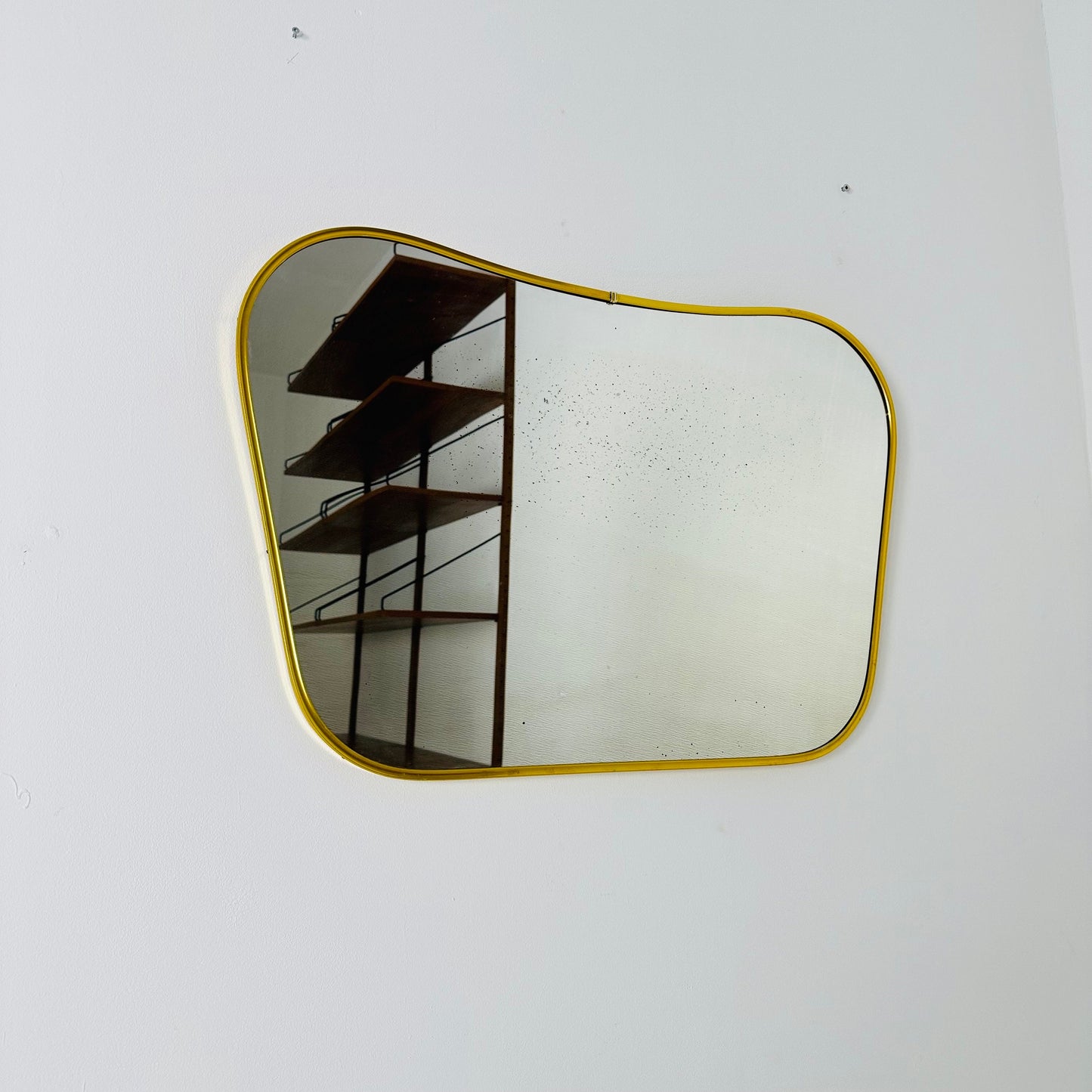 Mid Century asymmetric mirror Original kidney mirror standard style from the 50s 60s