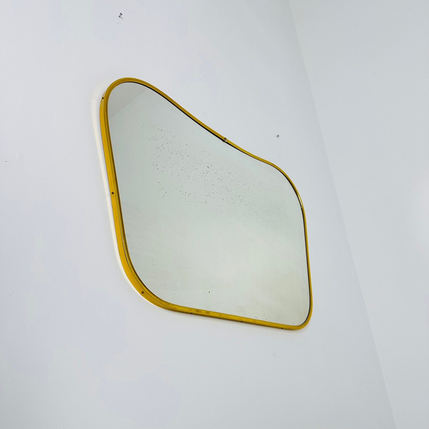 Mid Century asymmetric mirror Original kidney mirror standard style from the 50s 60s