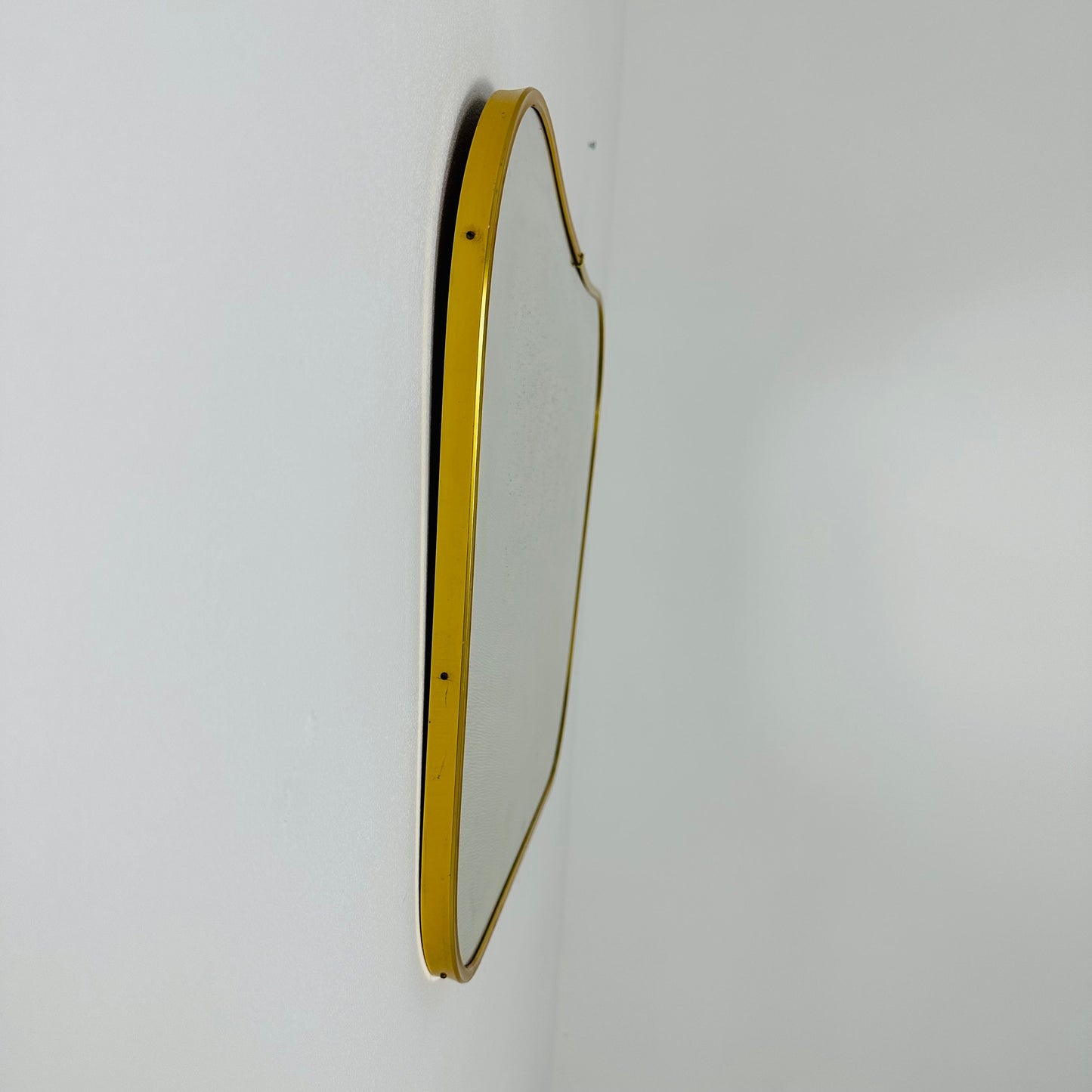 Mid Century asymmetric mirror Original kidney mirror standard style from the 50s 60s