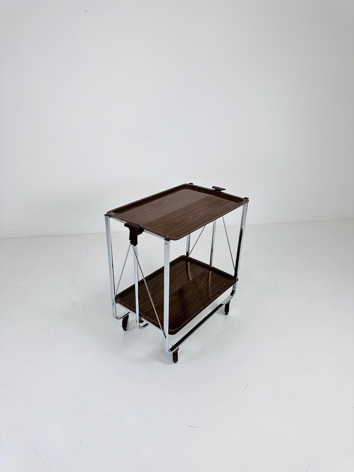Foldable mid century tea cart Serving Trolley, 1960s