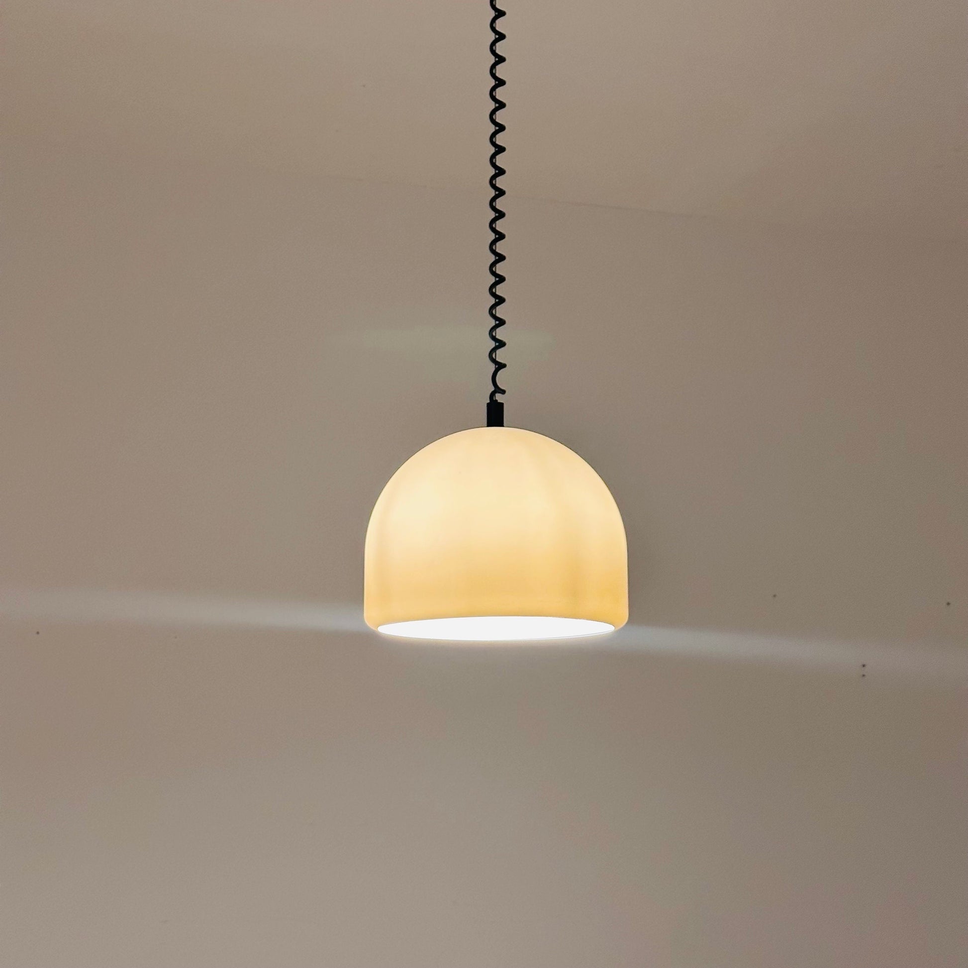 Mid-century Meblo pendant lamp designed by Harvey Guzzini Dijkstra, 1970s
