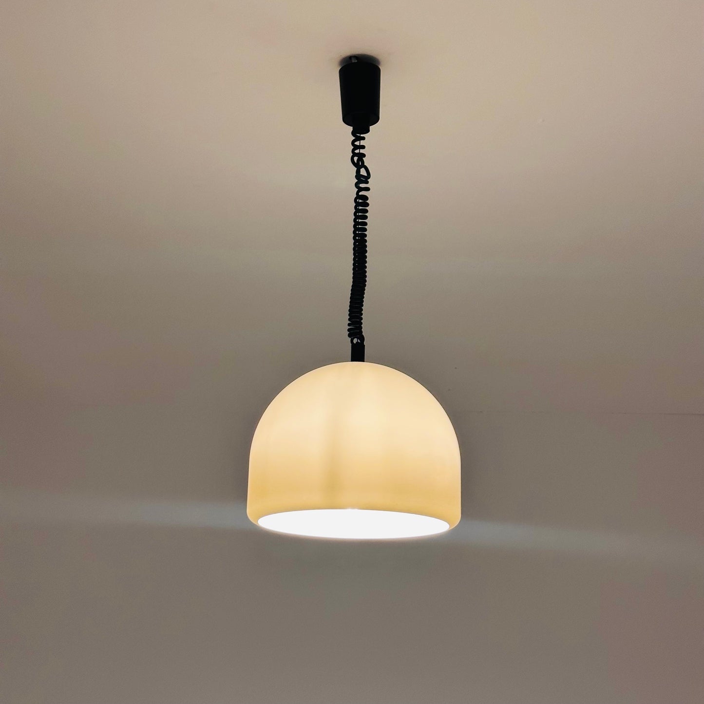 Mid-century Meblo pendant lamp designed by Harvey Guzzini Dijkstra, 1970s