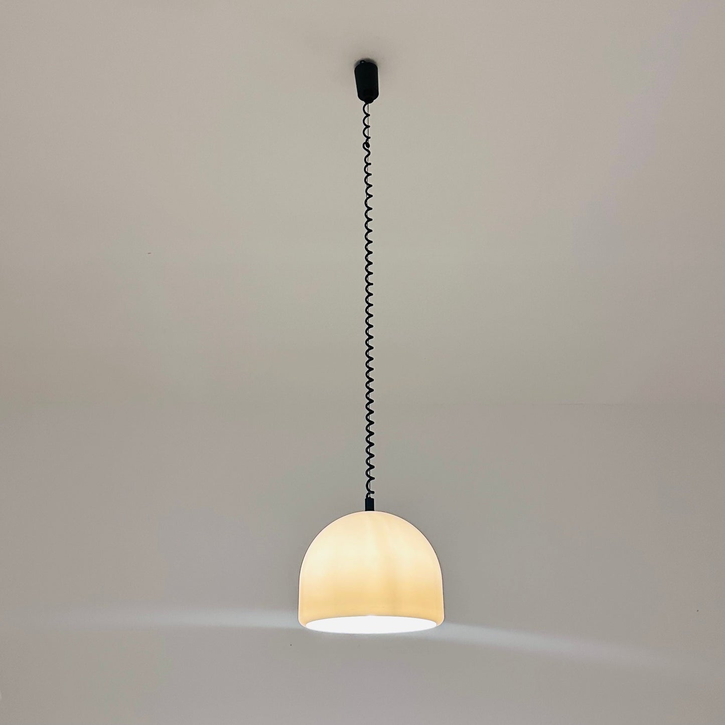 Mid-century Meblo pendant lamp designed by Harvey Guzzini Dijkstra, 1970s