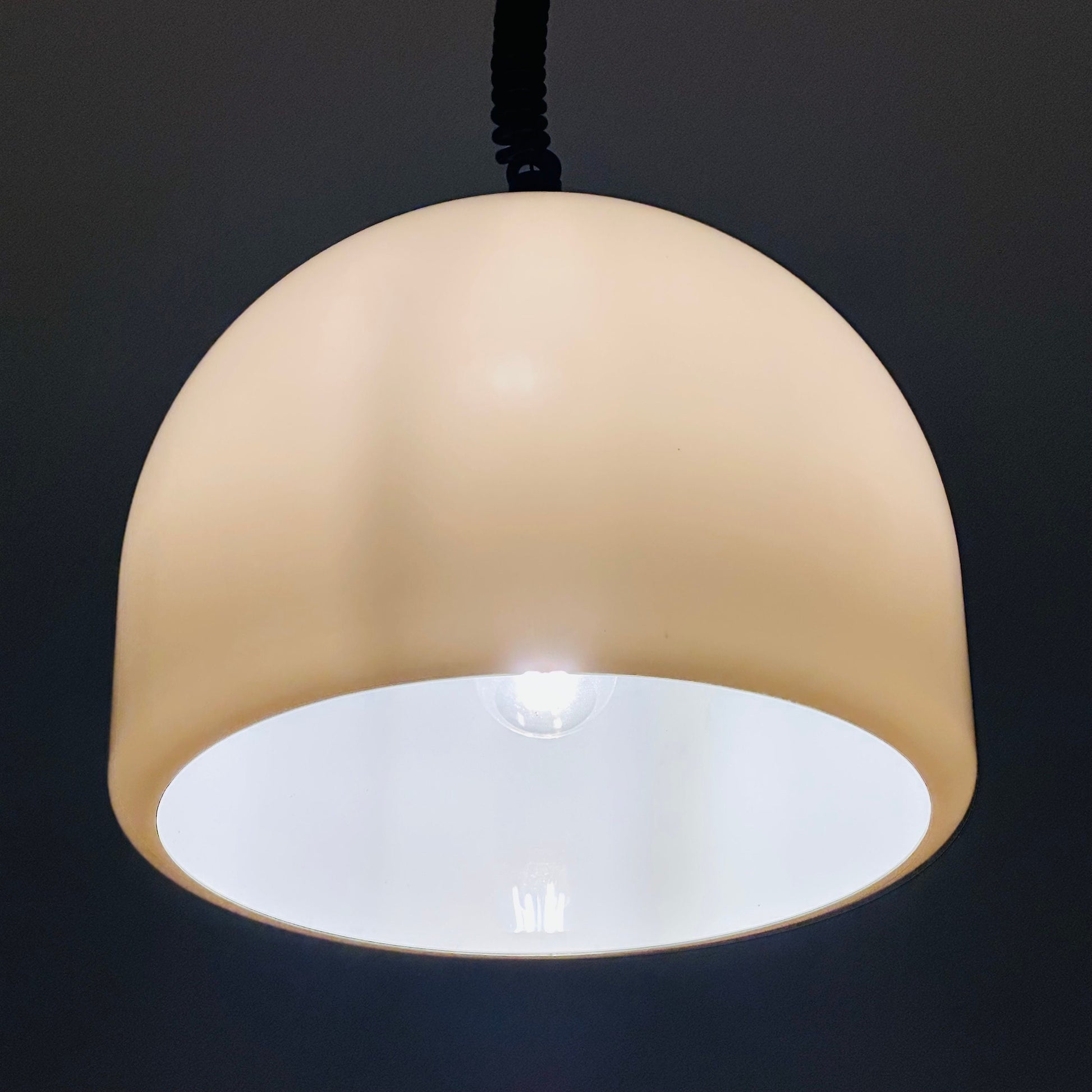 Mid-century Meblo pendant lamp designed by Harvey Guzzini Dijkstra, 1970s