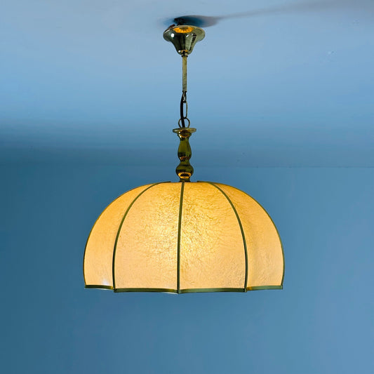 Mid century Colonial style ceiling lamp , Italy, 1970s