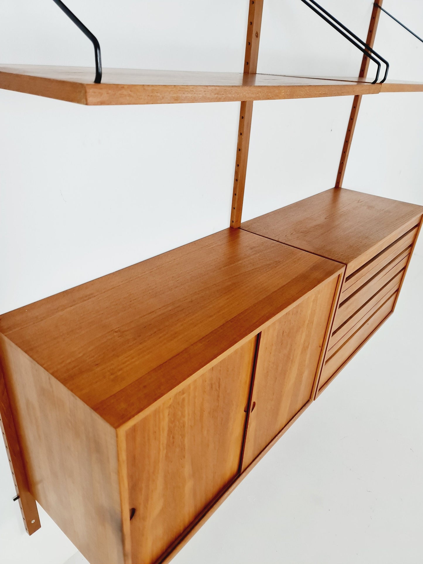 Mid century Danish Teak Wall Unit by Poul Cadovius for Cado, Denmark, 1960s