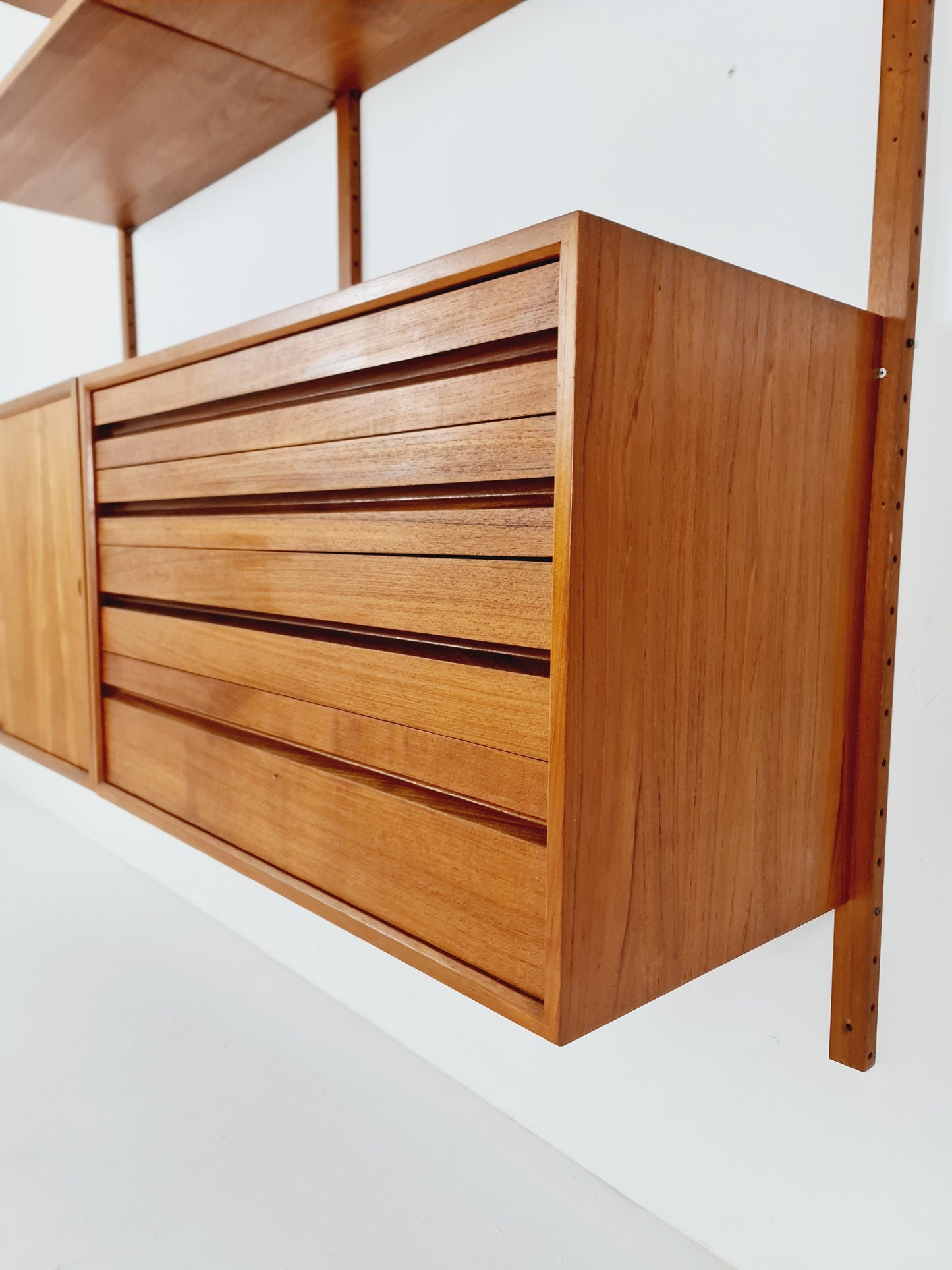 Mid century Danish Teak Wall Unit by Poul Cadovius for Cado, Denmark, 1960s