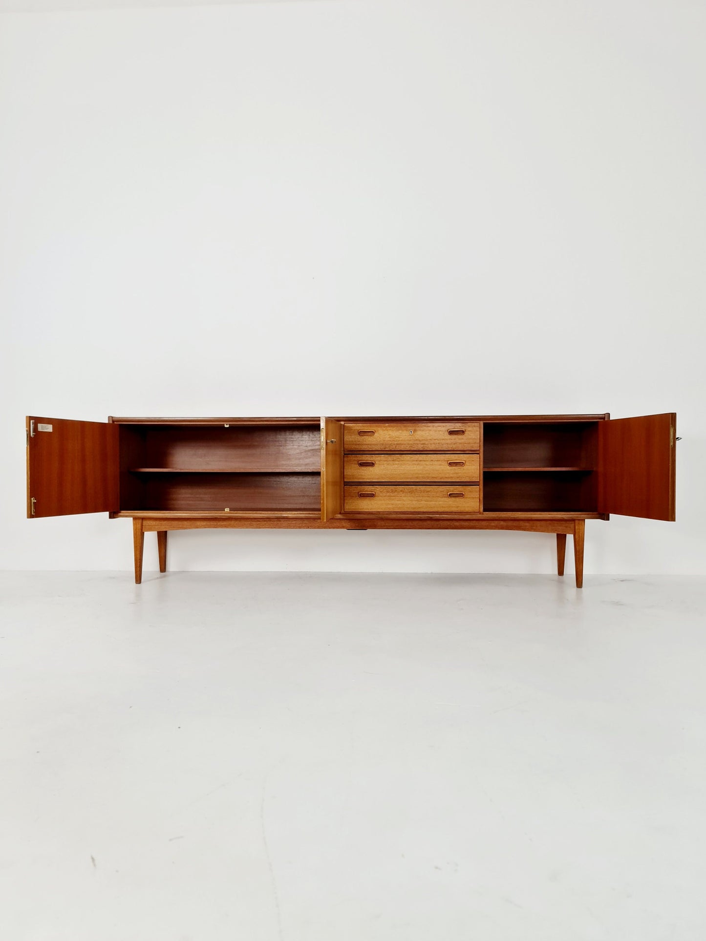 Mid Century Modern German Teak Sideboard by Bartels Möbel, 1960s