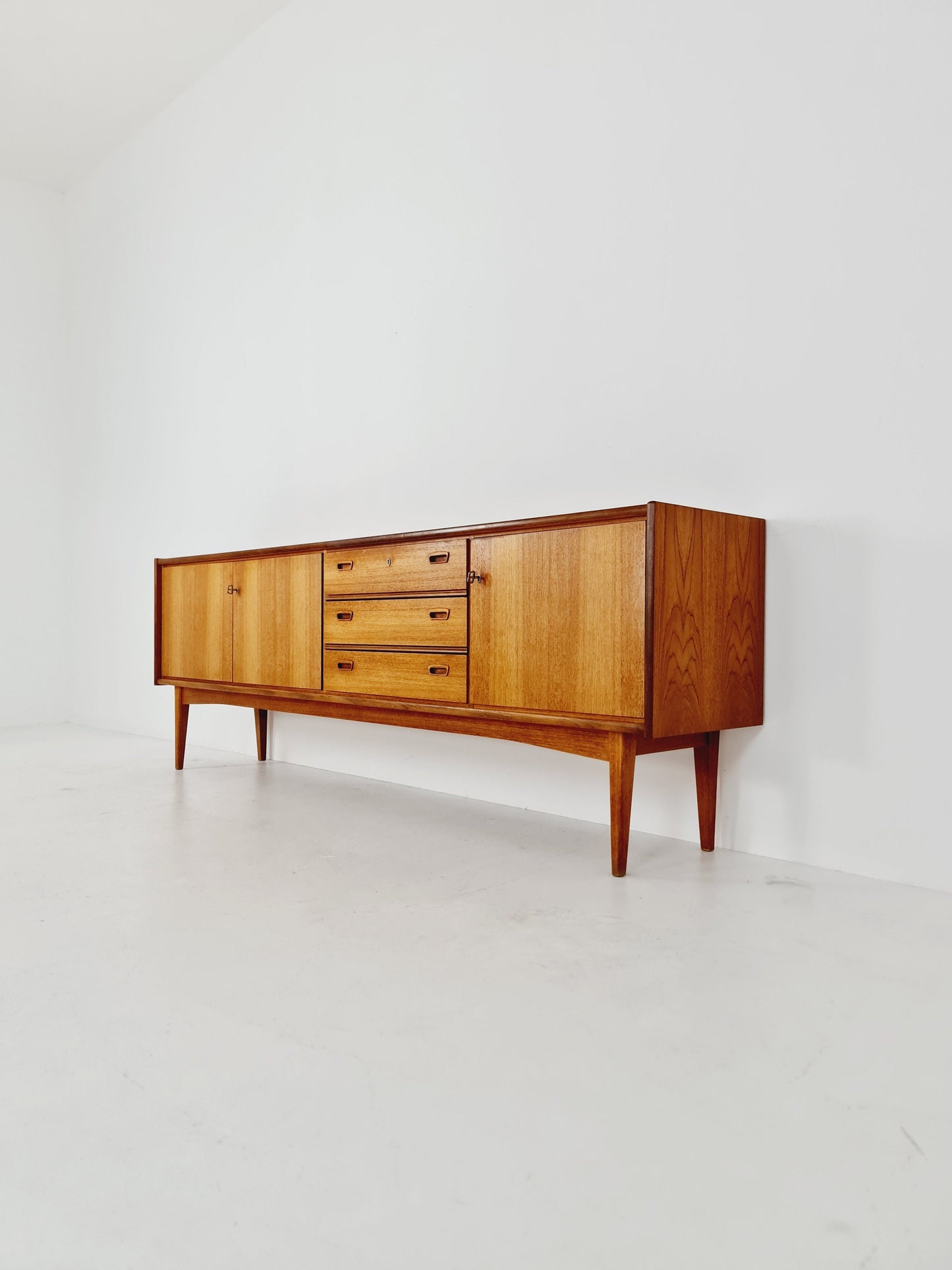 Mid Century Modern German Teak Sideboard by Bartels Möbel, 1960s