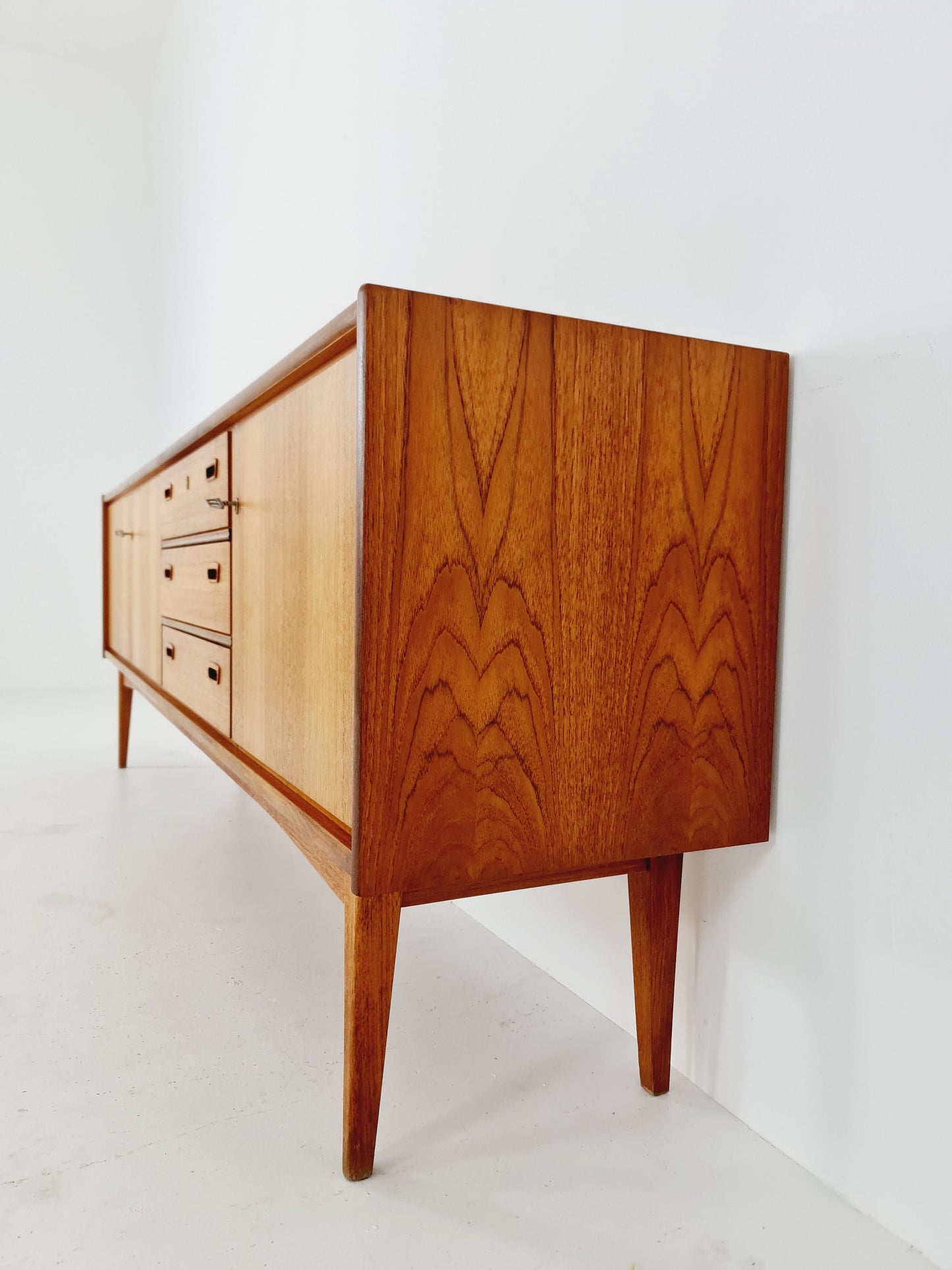 Mid Century Modern German Teak Sideboard by Bartels Möbel, 1960s