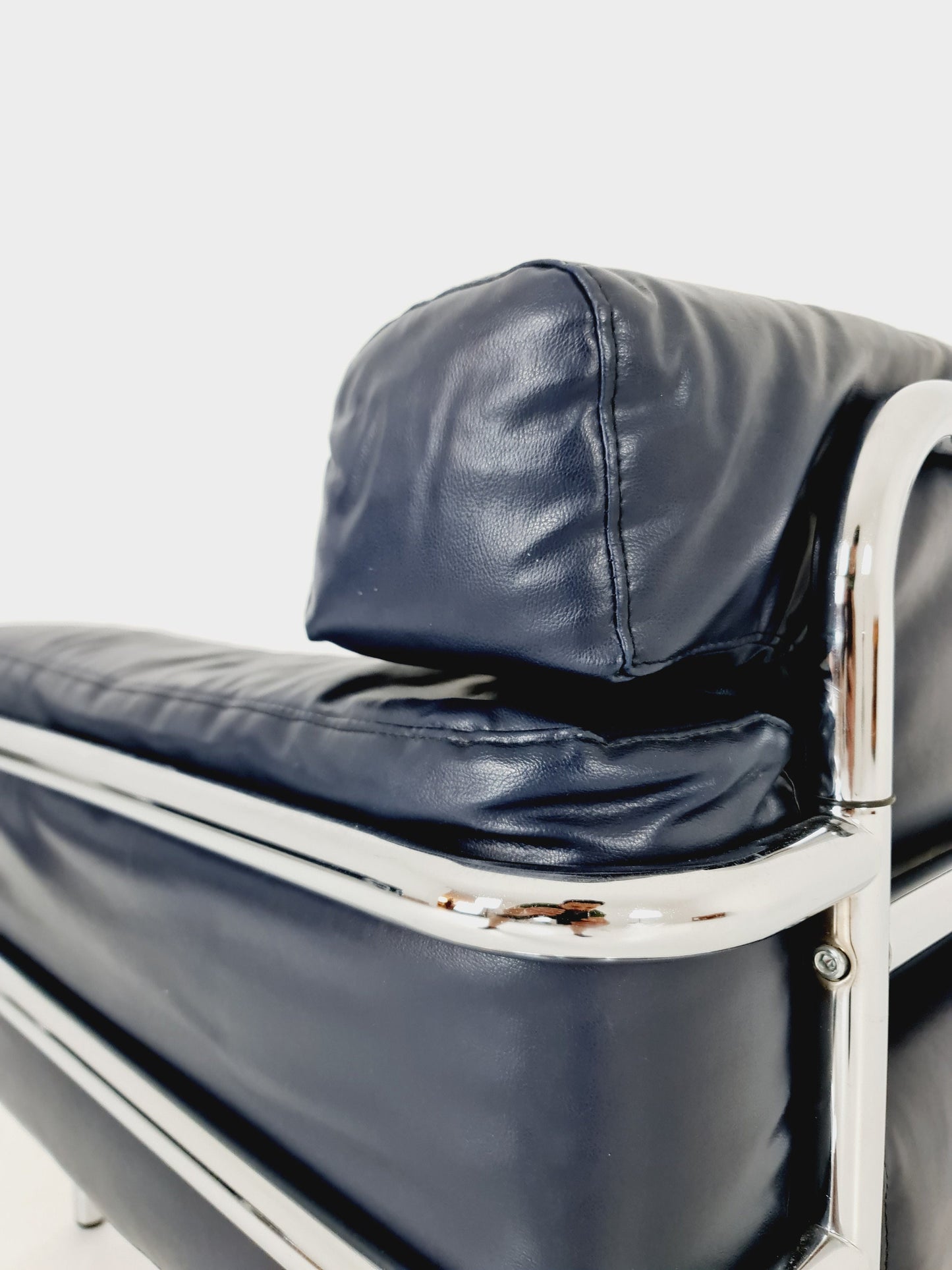 Mid century leather Bauhaus -Style of Cassia LC2 style sofa ,1980s