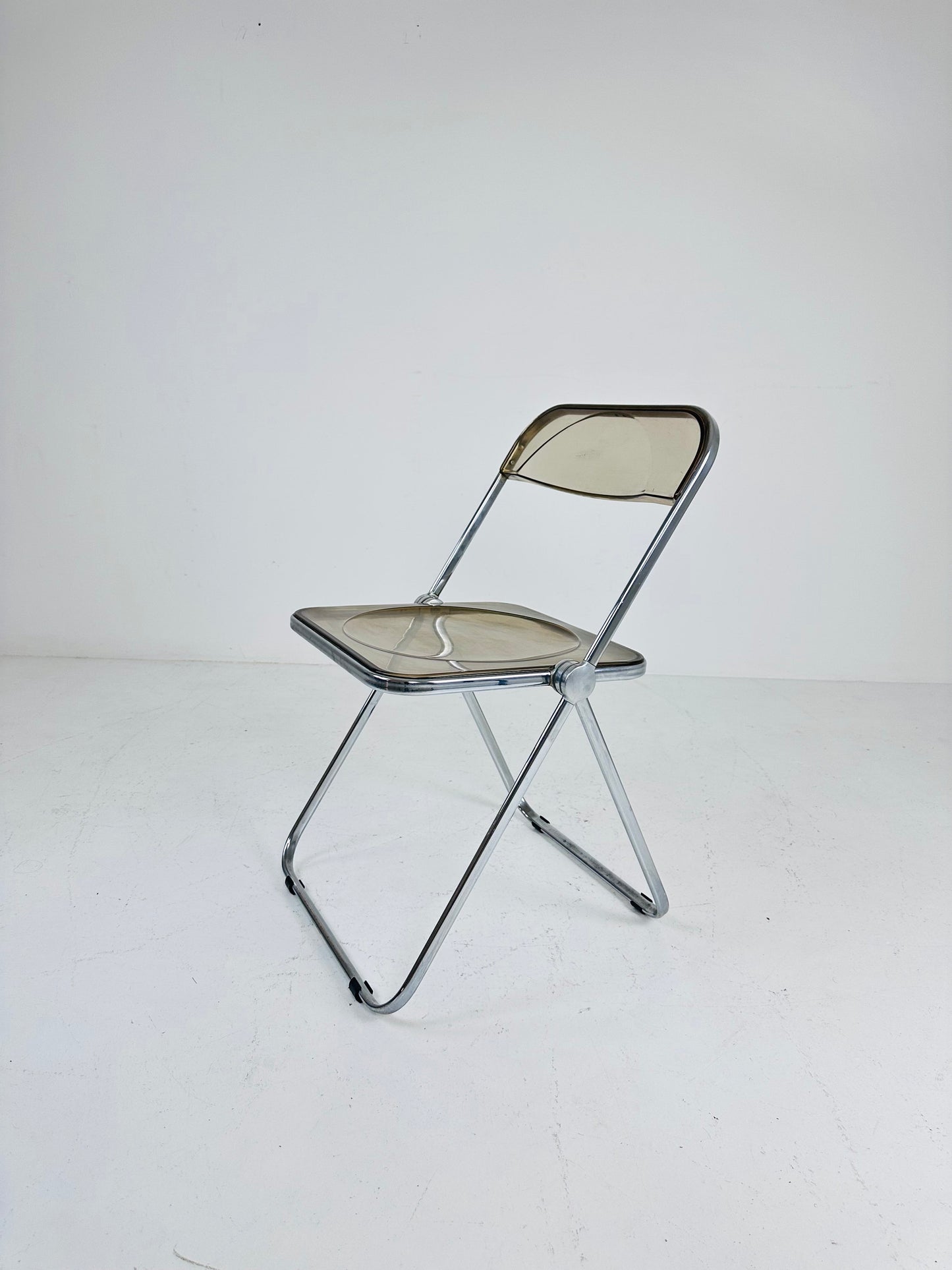 Vintage Italian Plia Folding Chair by Giancarlo Piretti for Castelli, 1970s