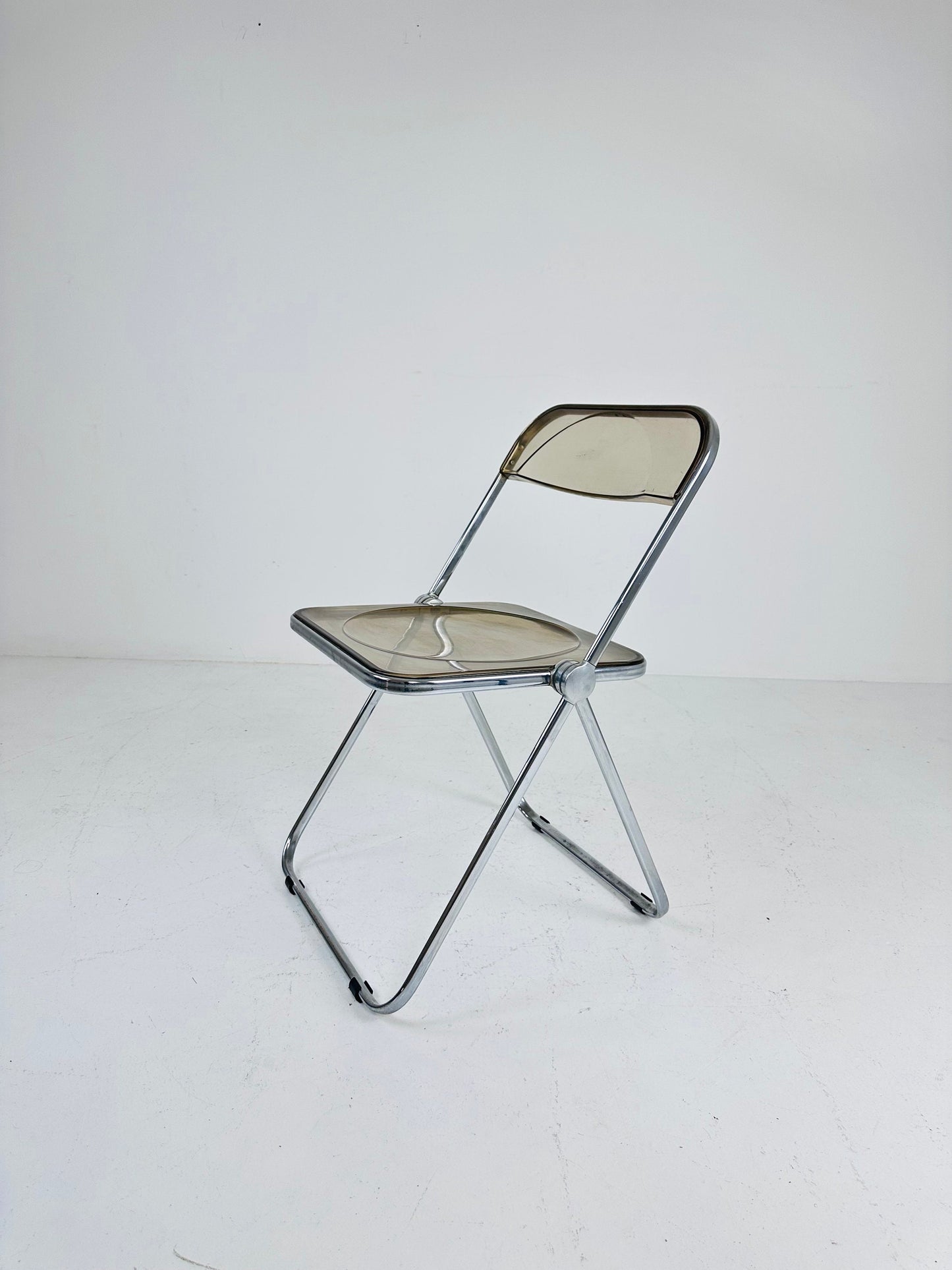 Vintage Italian Plia Folding Chair by Giancarlo Piretti for Castelli, 1970s