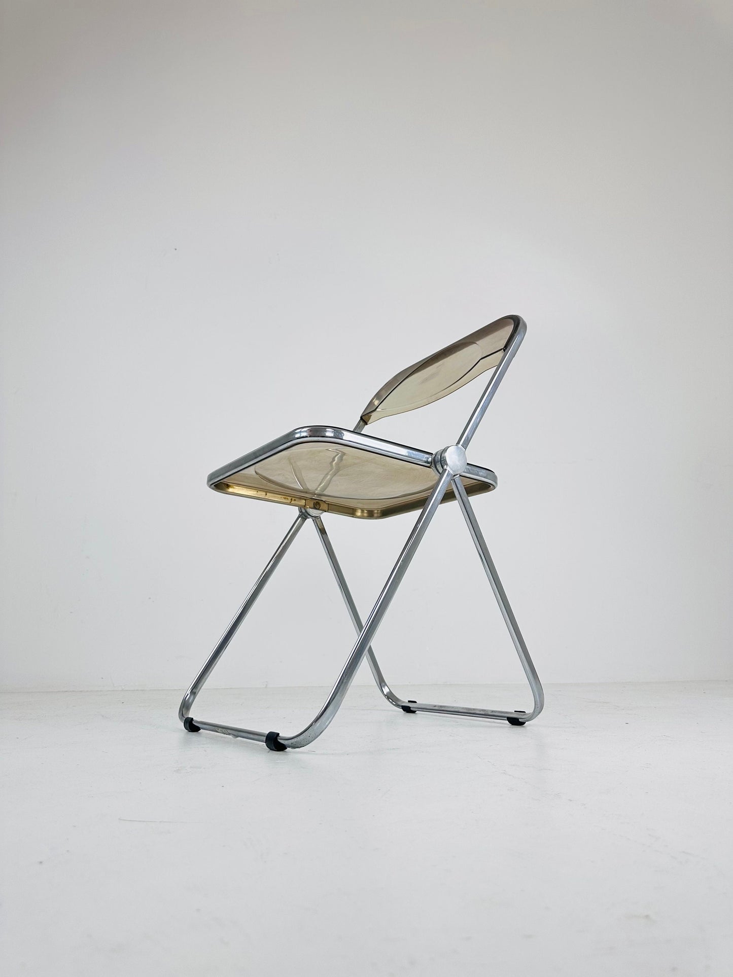 Vintage Italian Plia Folding Chair by Giancarlo Piretti for Castelli, 1970s