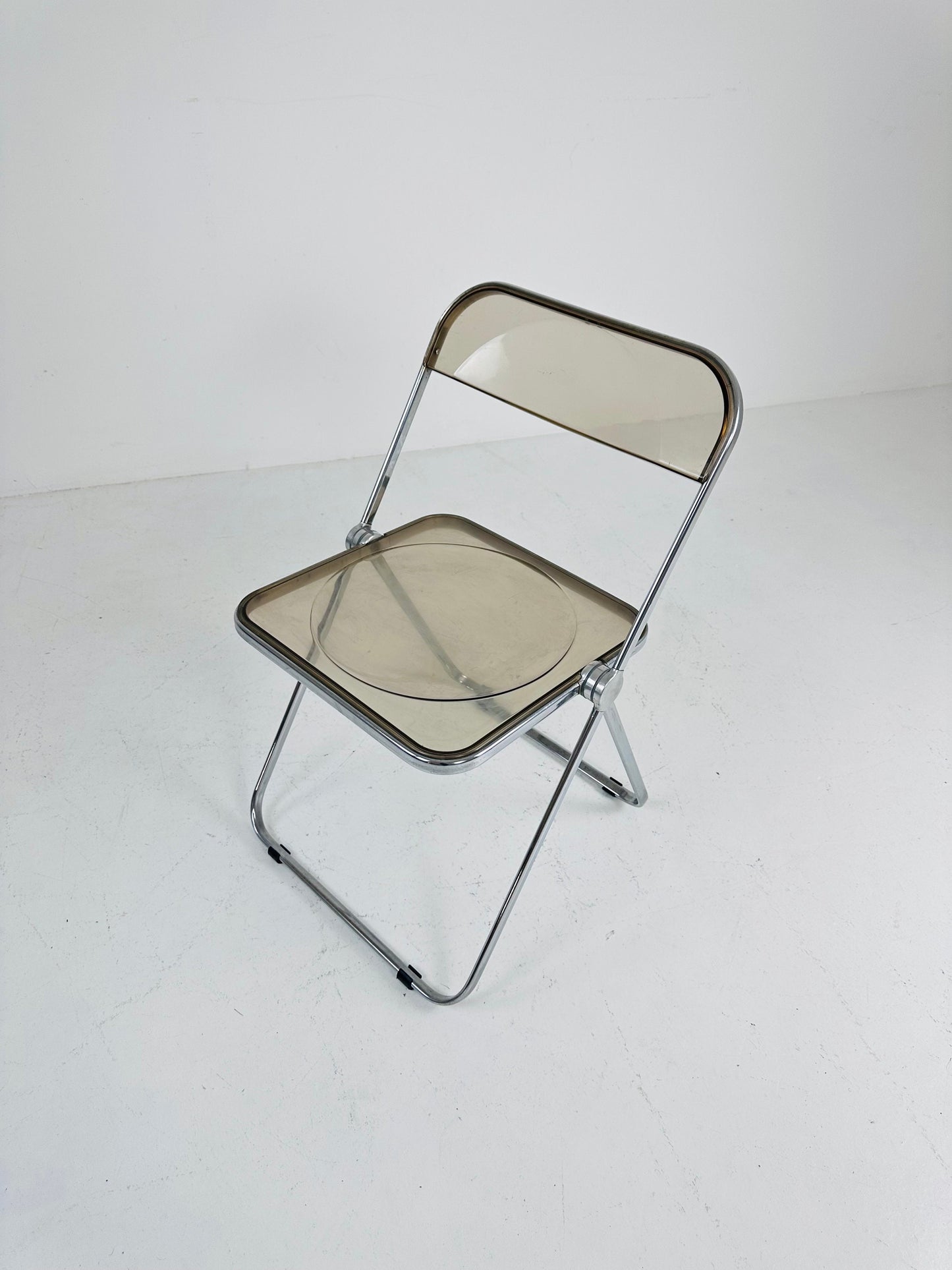 Vintage Italian Plia Folding Chair by Giancarlo Piretti for Castelli, 1970s