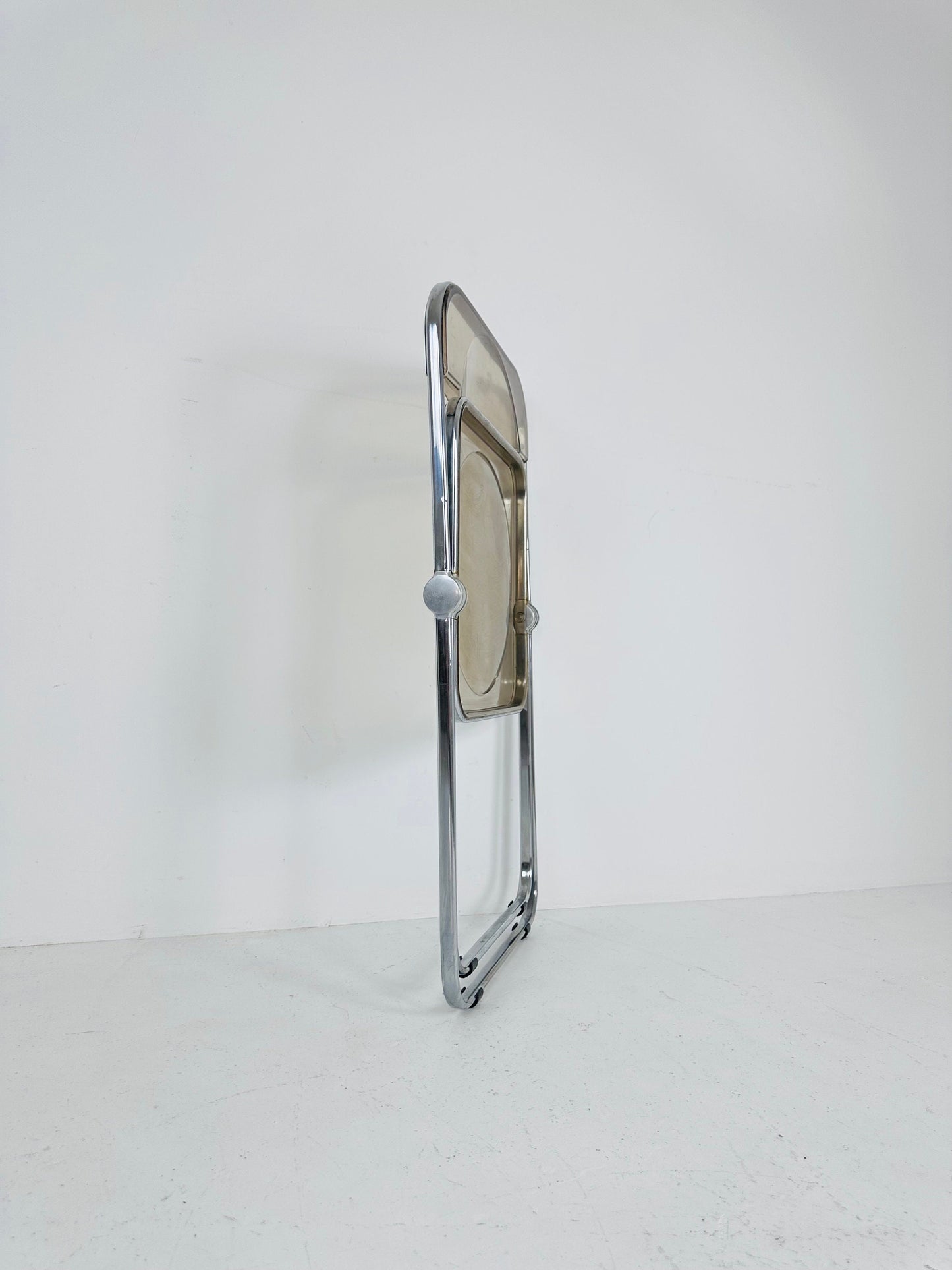 Vintage Italian Plia Folding Chair by Giancarlo Piretti for Castelli, 1970s