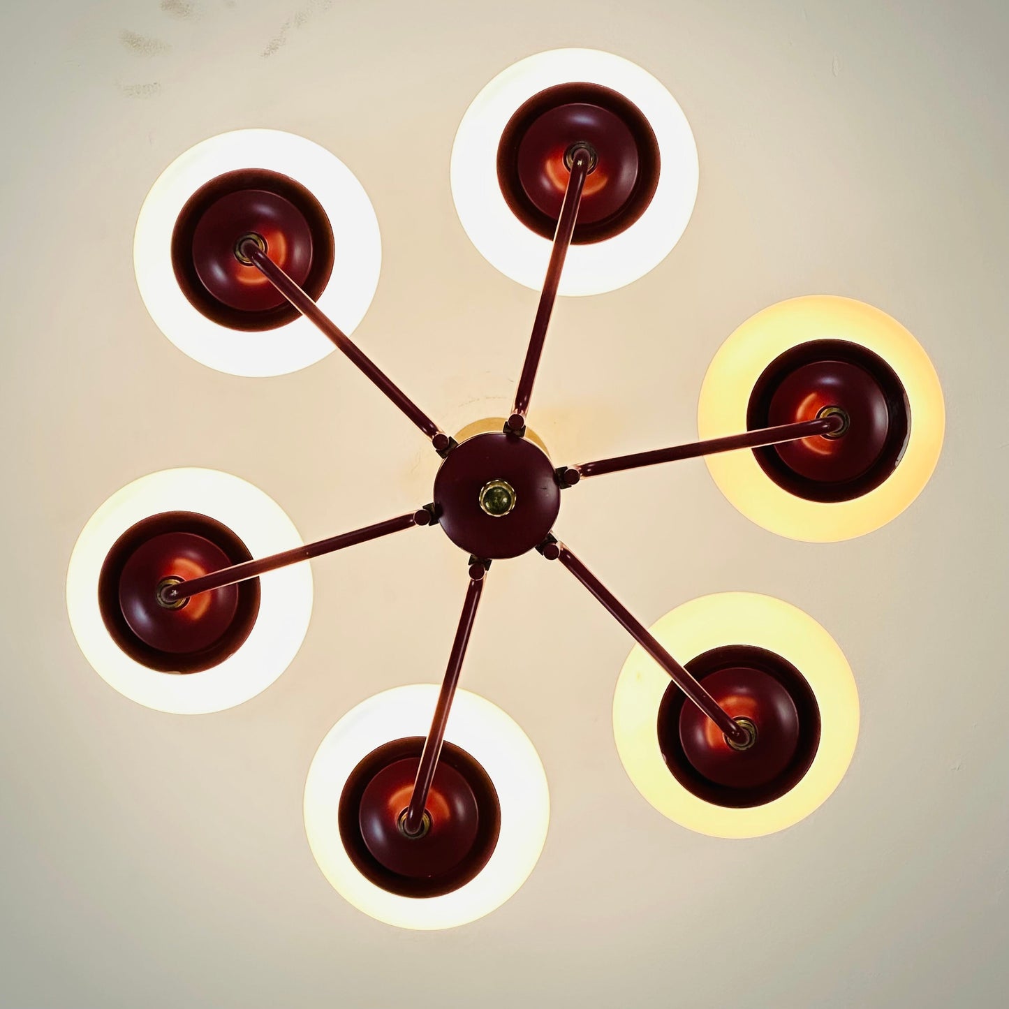 Mid-Century Modern Tulipan Pendant Lamp from Kaiser, 1950s
