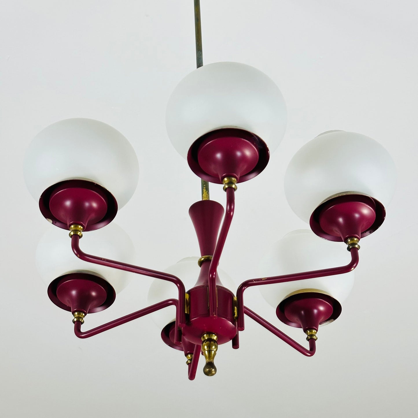 Mid-Century Modern Tulipan Pendant Lamp from Kaiser, 1950s