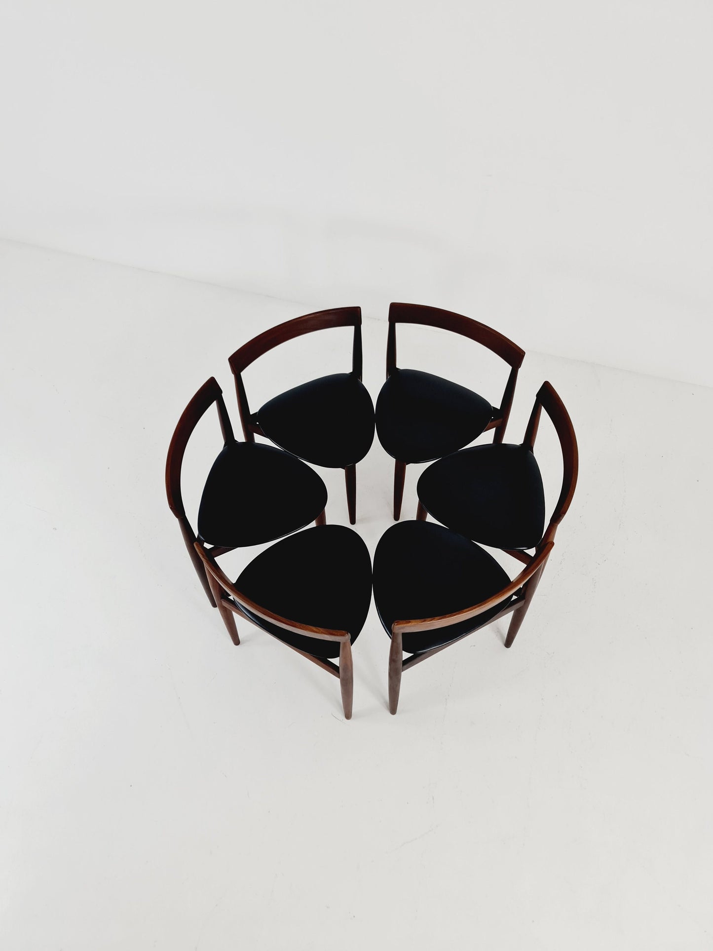 Danish Modern Chairs by Hans Olsen for Frem Rojle, Set of 6, 1960s