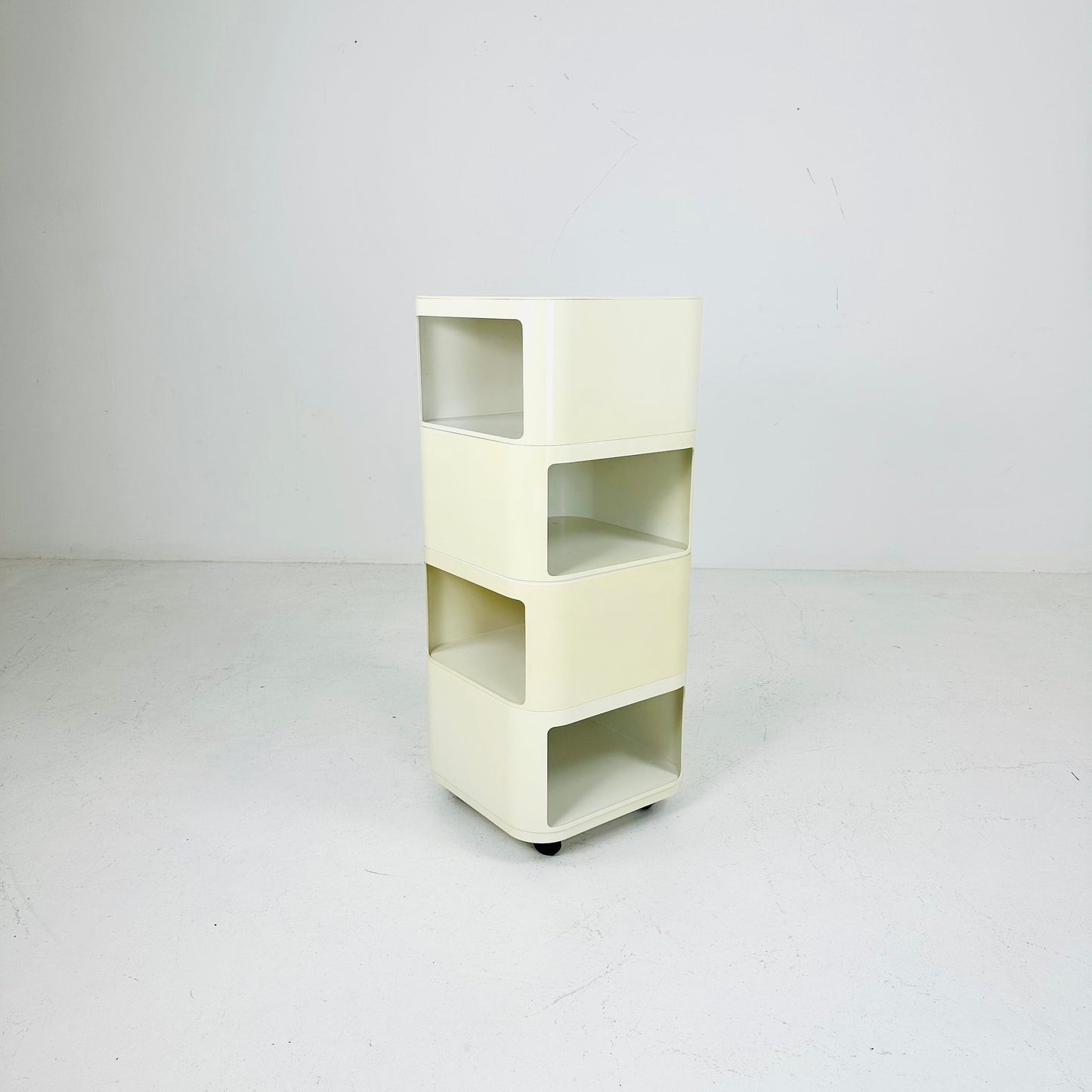 Set of 2 Componibili Square 4 parts serving trolley by Anna Castelli for Kartell - Italy 1960s