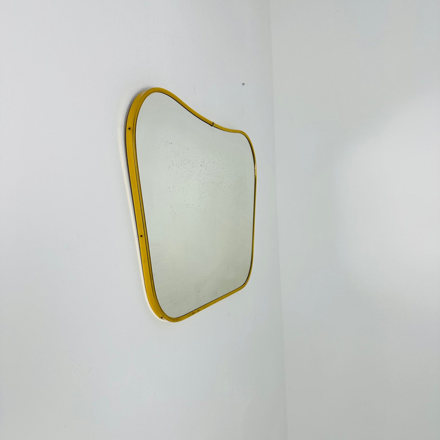 Mid Century asymmetric mirror Original kidney mirror standard style from the 50s 60s