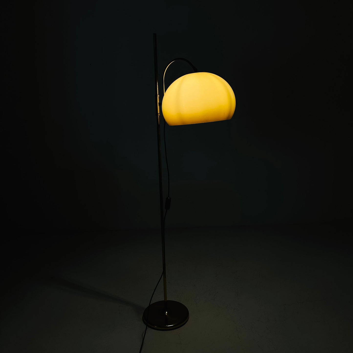 Vintage Space Age Light Guzzini Lucerna adjustable floor lamp Italy 1970s