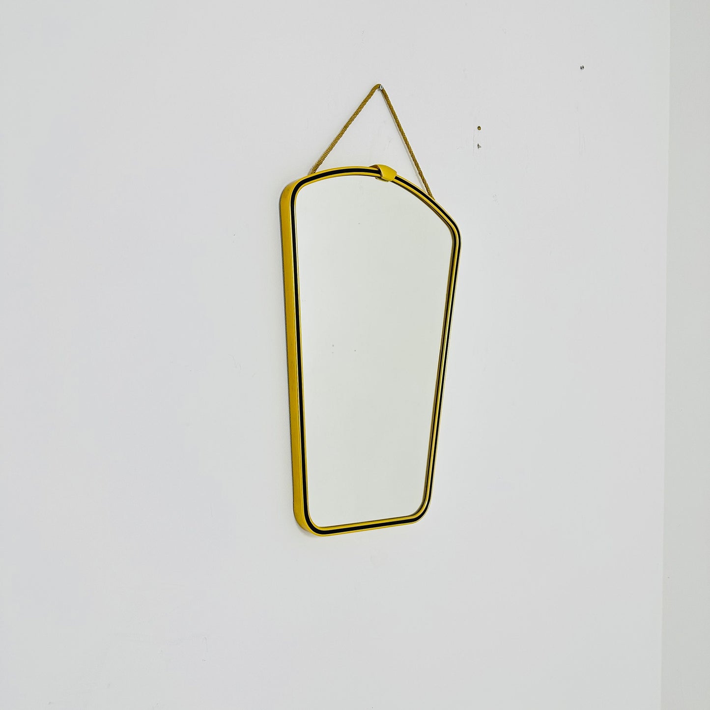 Mid century Original beautiful brass wall mirror. 1960s