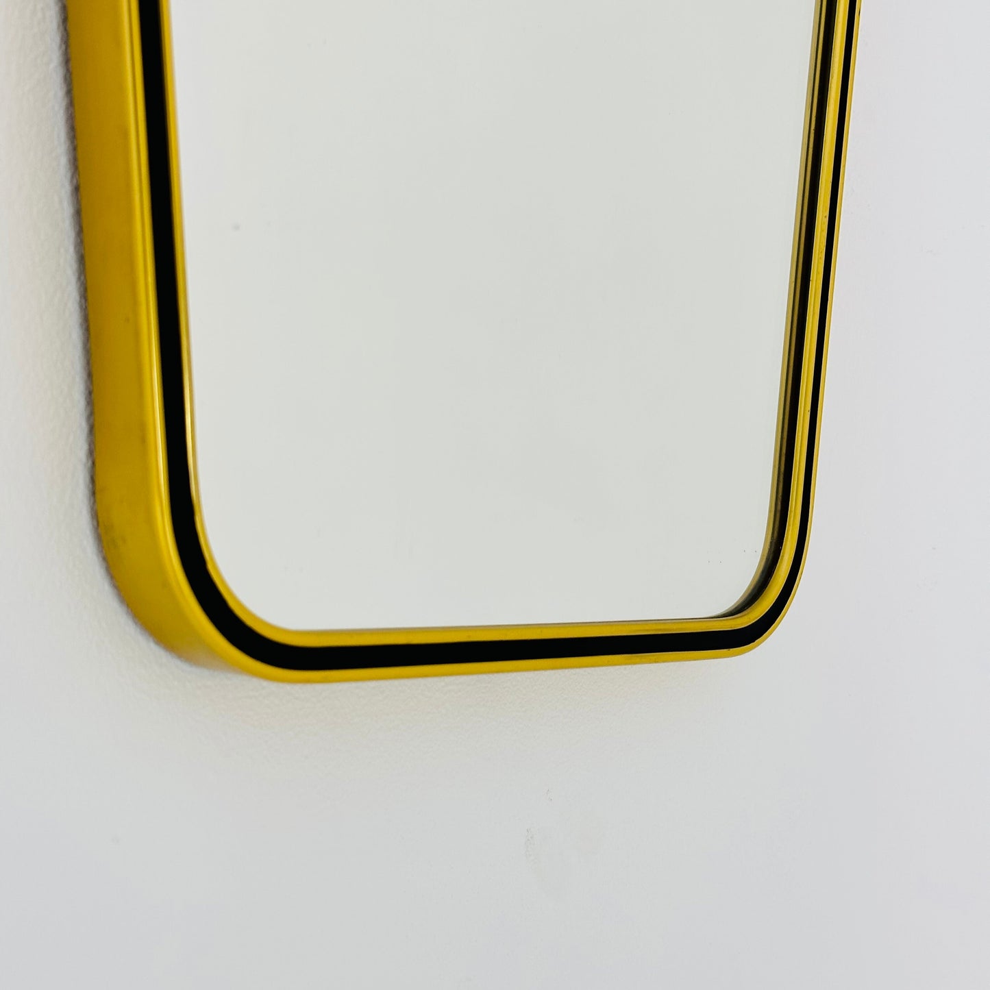 Mid century Original beautiful brass wall mirror. 1960s
