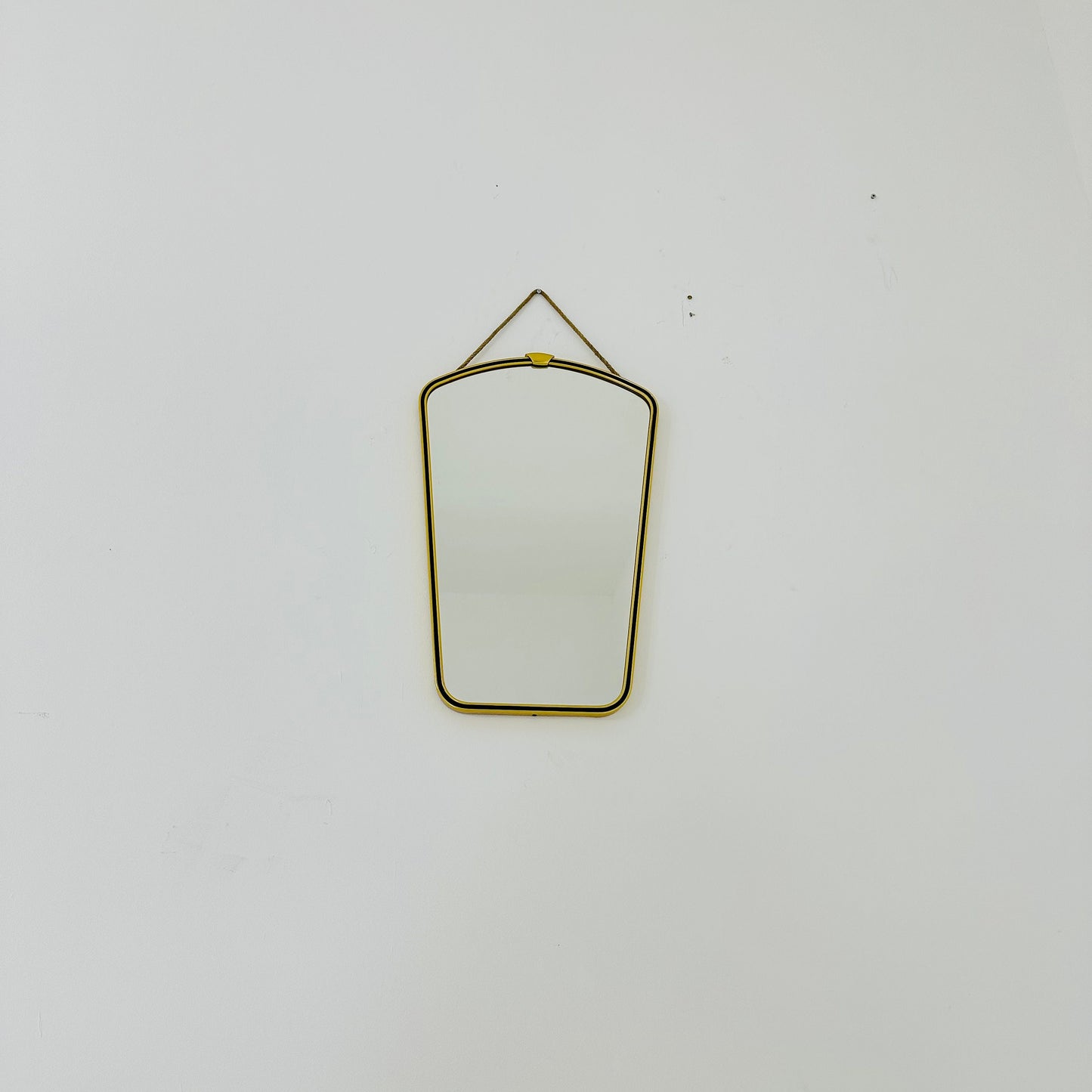 Mid century Original beautiful brass wall mirror. 1960s