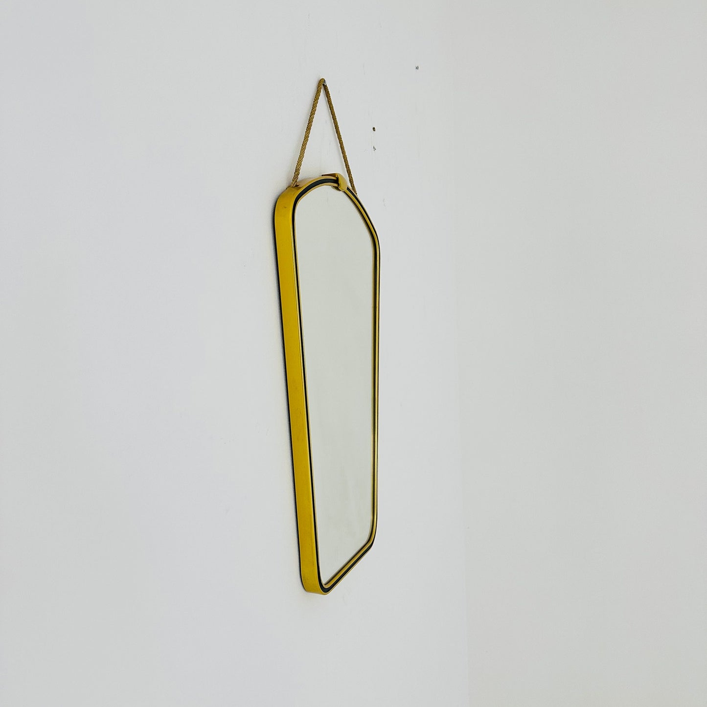 Mid century Original beautiful brass wall mirror. 1960s