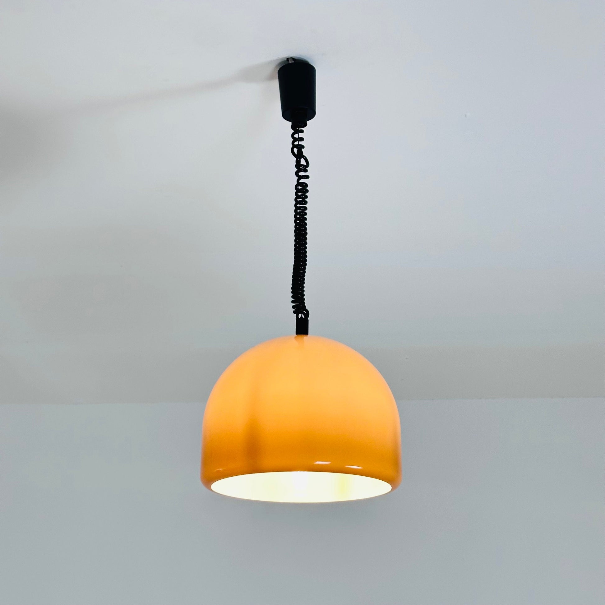 Mid-century Meblo pendant lamp designed by Harvey Guzzini Dijkstra, 1970s