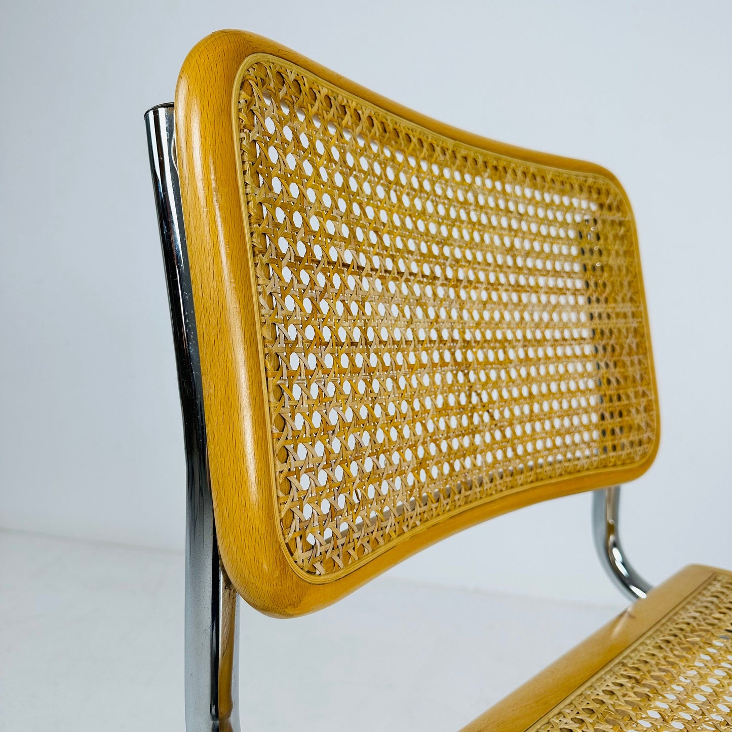 Mid century B32 Cesca Chair designed by Marcel Breuer, 1970s Italy