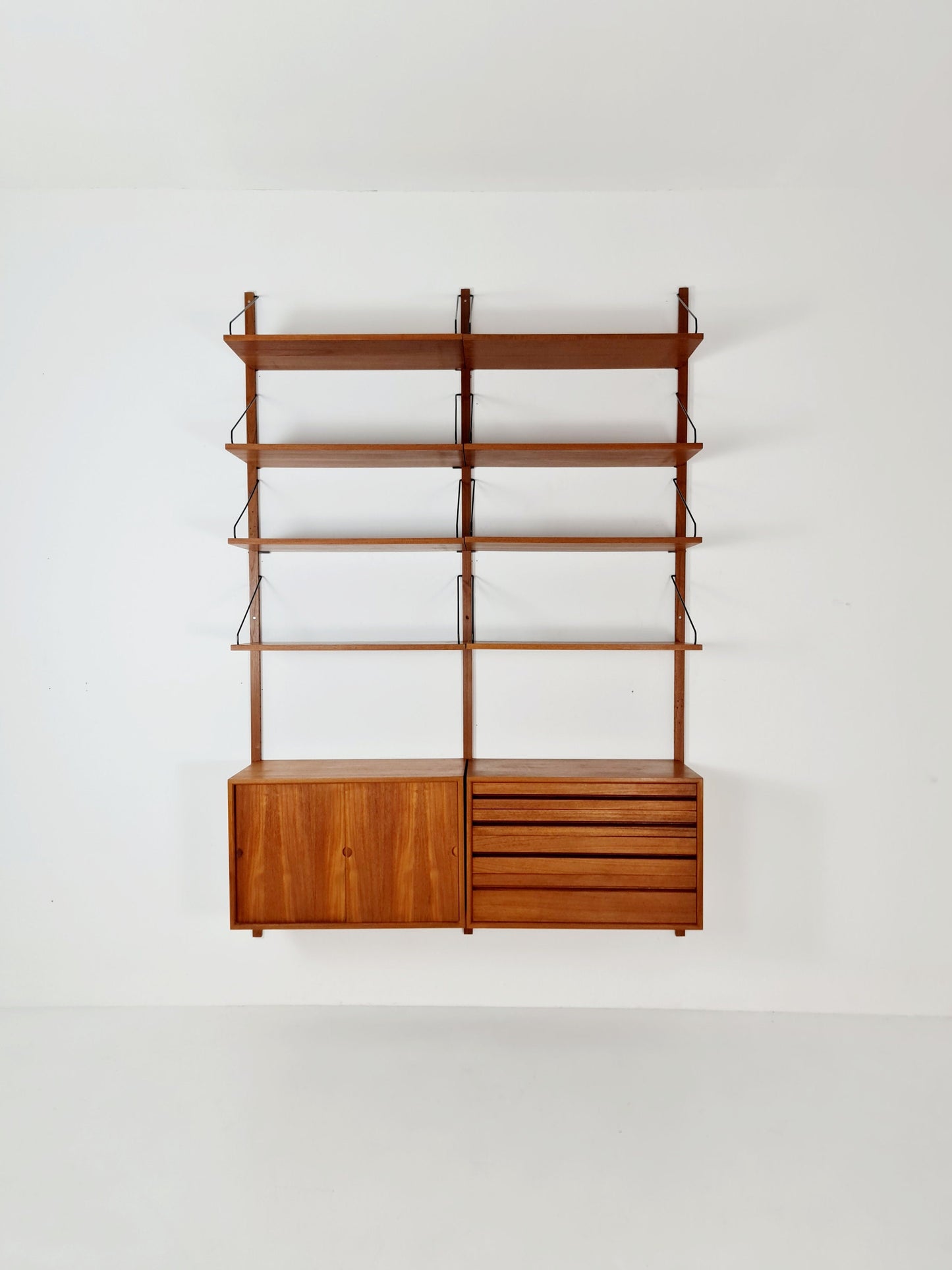 Mid century Danish Teak Wall Unit by Poul Cadovius for Cado, Denmark, 1960s