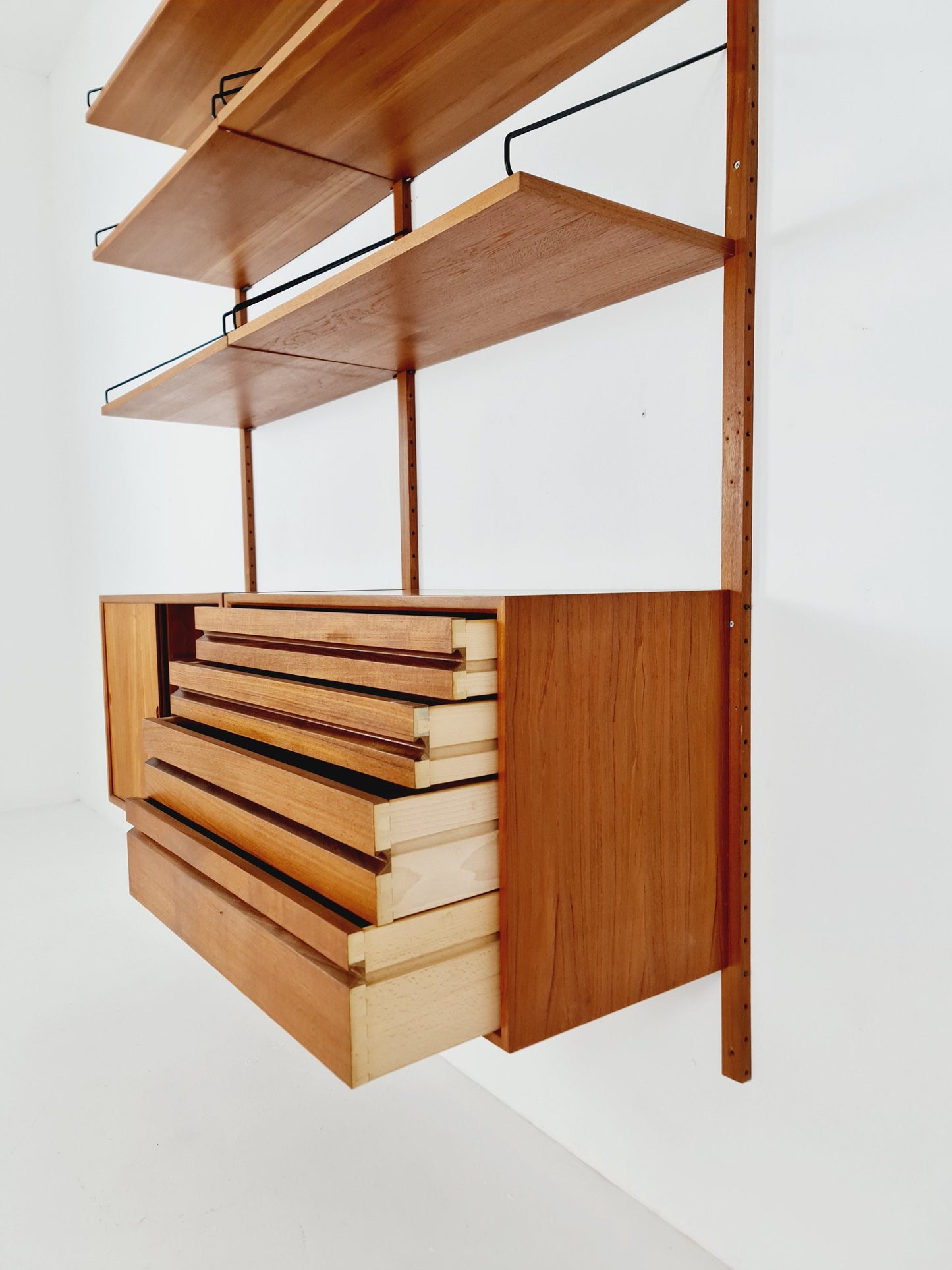 Mid century Danish Teak Wall Unit by Poul Cadovius for Cado, Denmark, 1960s