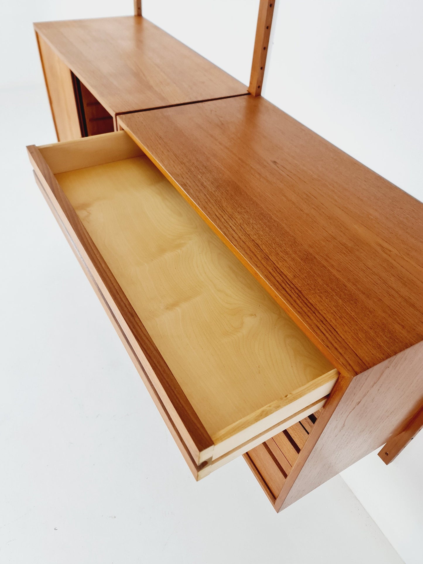 Mid century Danish Teak Wall Unit by Poul Cadovius for Cado, Denmark, 1960s