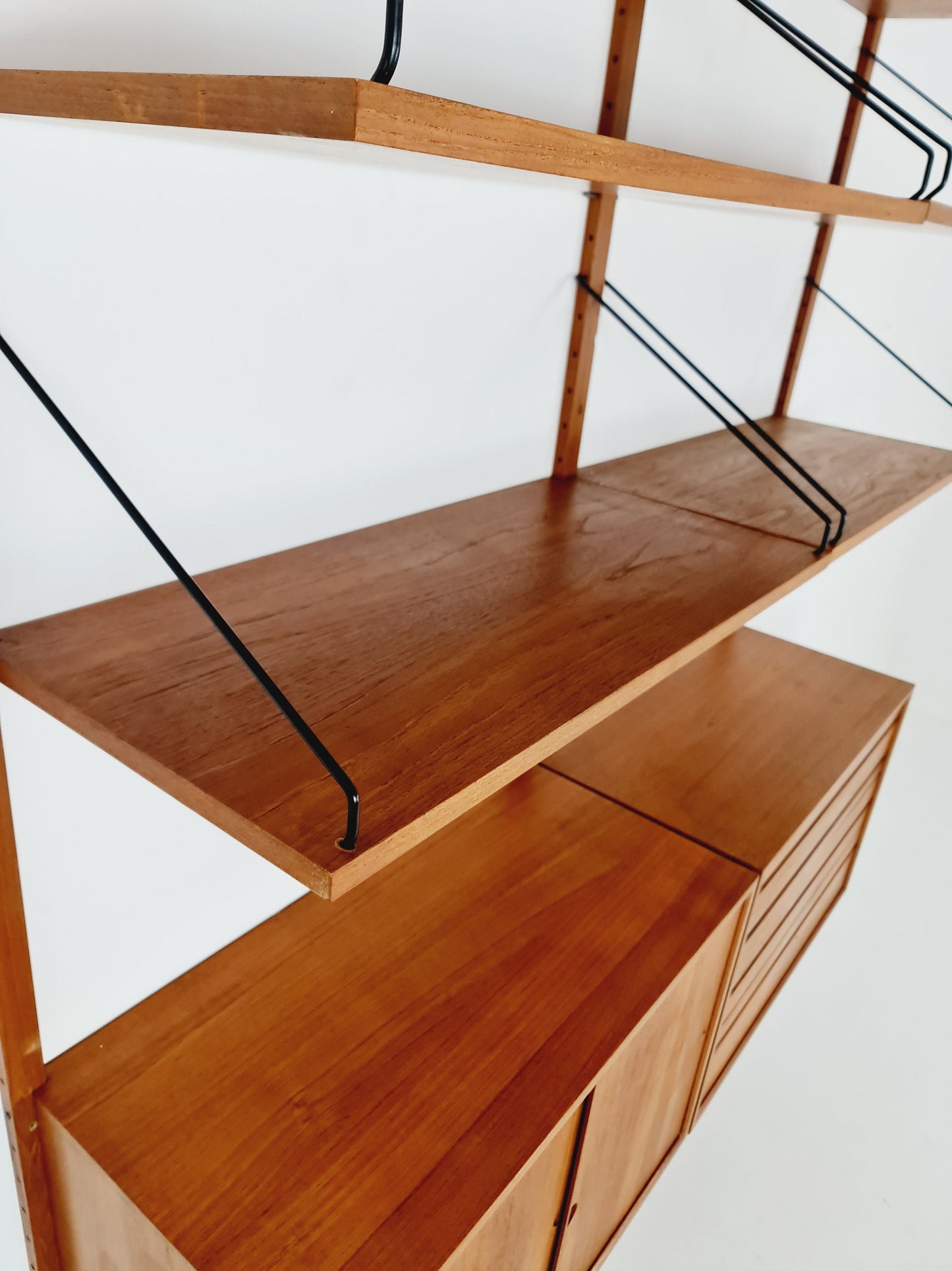 Mid century Danish Teak Wall Unit by Poul Cadovius for Cado, Denmark, 1960s